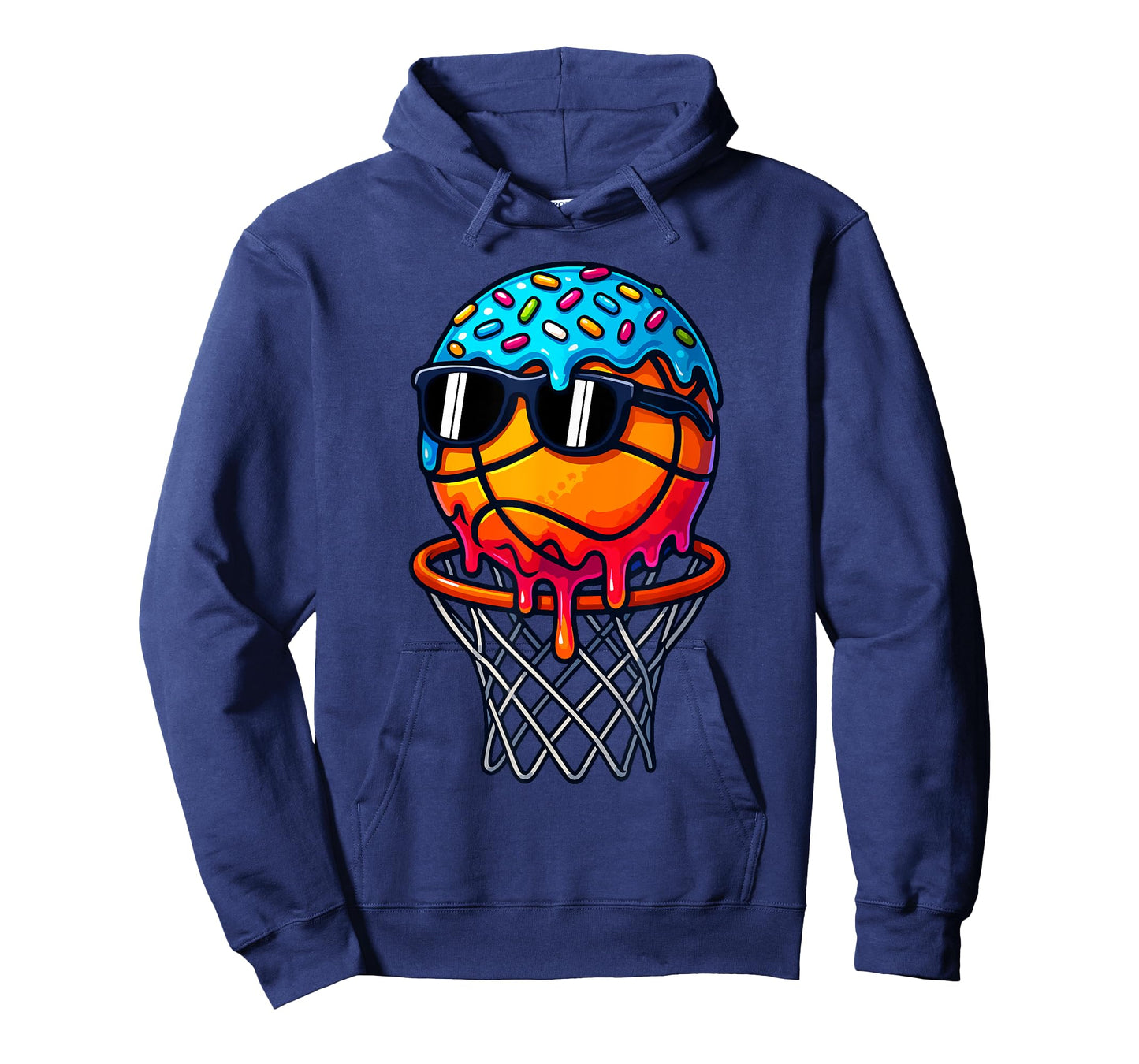 Ice Cream Basketball Drip Boys Girls Kids Basketball Player T-Shirt
