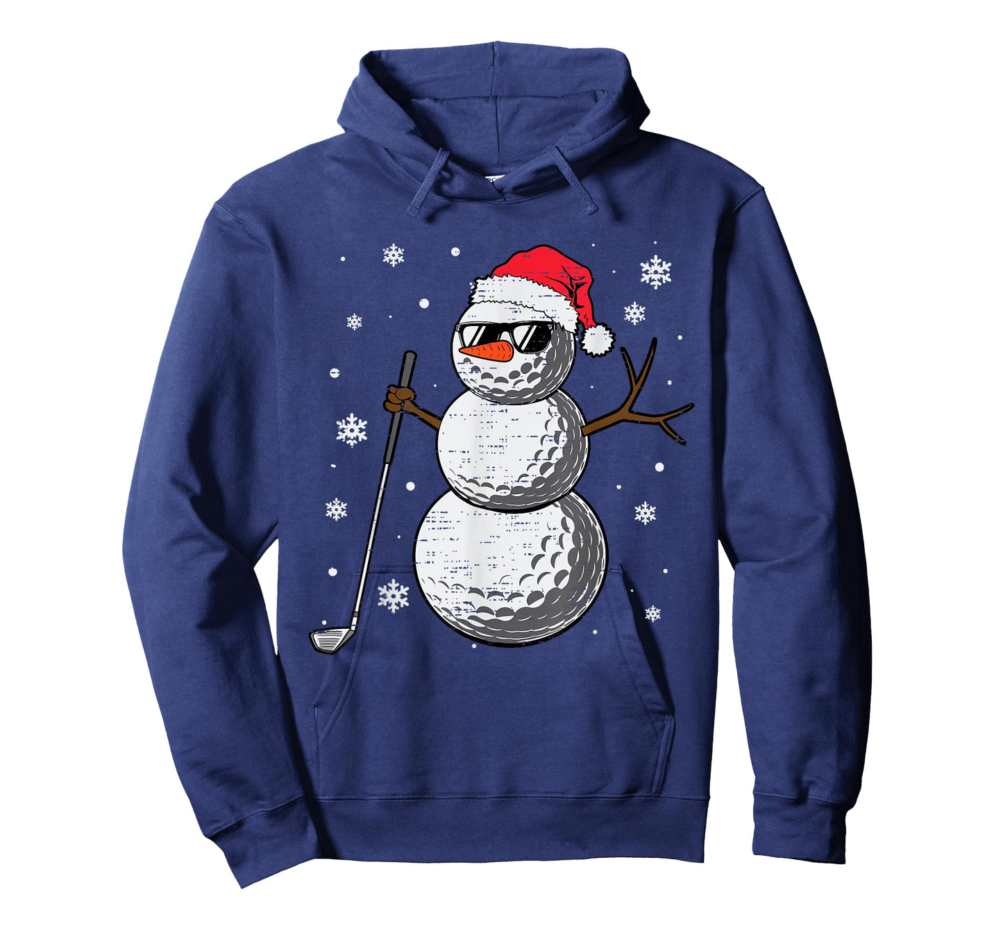 Christmas Golf Snowman Hat Santa Xmas Golfer Mens Boy Kids T-Shirt
