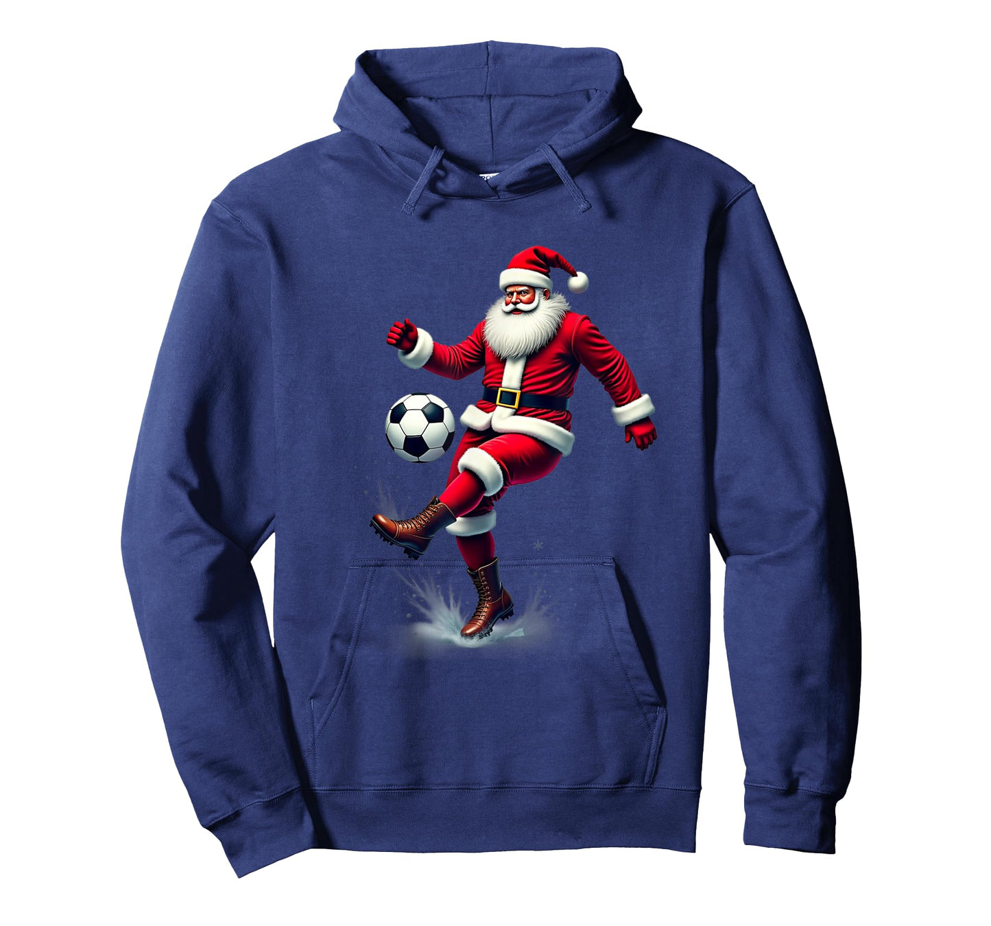 Santa Claus Soccer Player Christmas Sport Theme T-Shirt