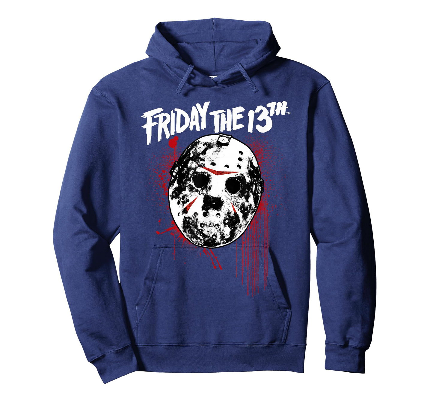Friday The 13th Jason Mask with Blood Splatter Horror Movie T-Shirt
