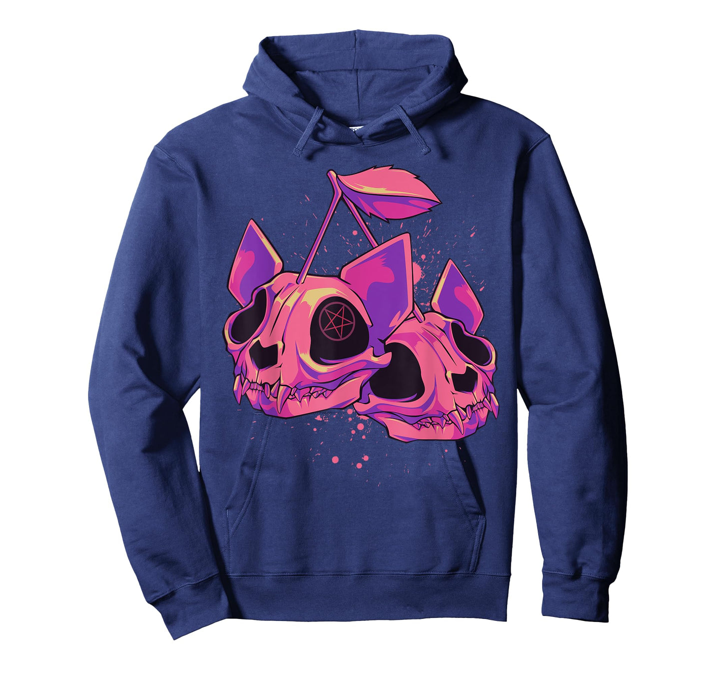 Pastel Goth Soft Grunge Cherry Cat Skulls T-Shirt