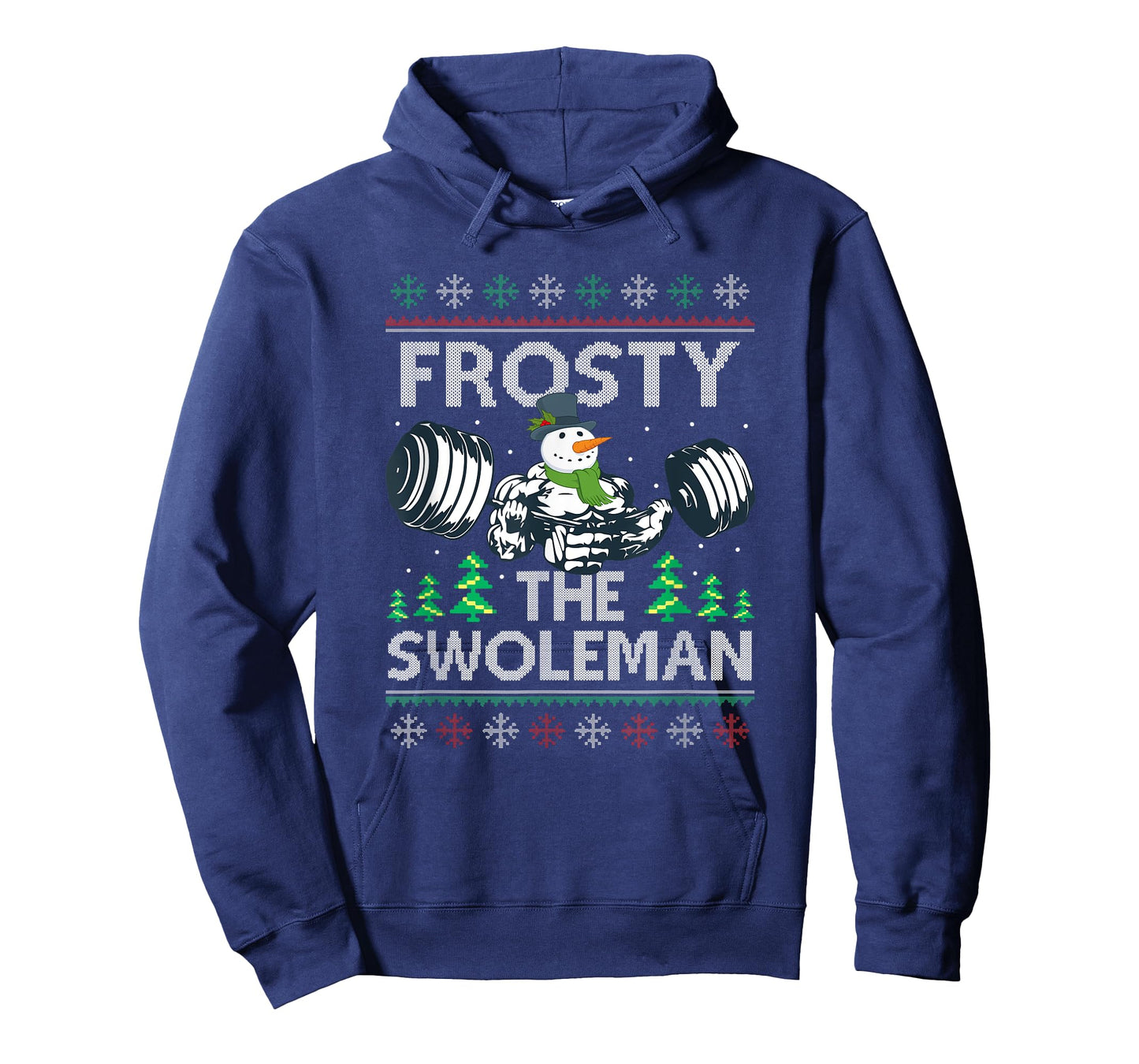 Frosty The Swoleman Ugly Xmas Sweater Funny Snowman Gym T-Shirt