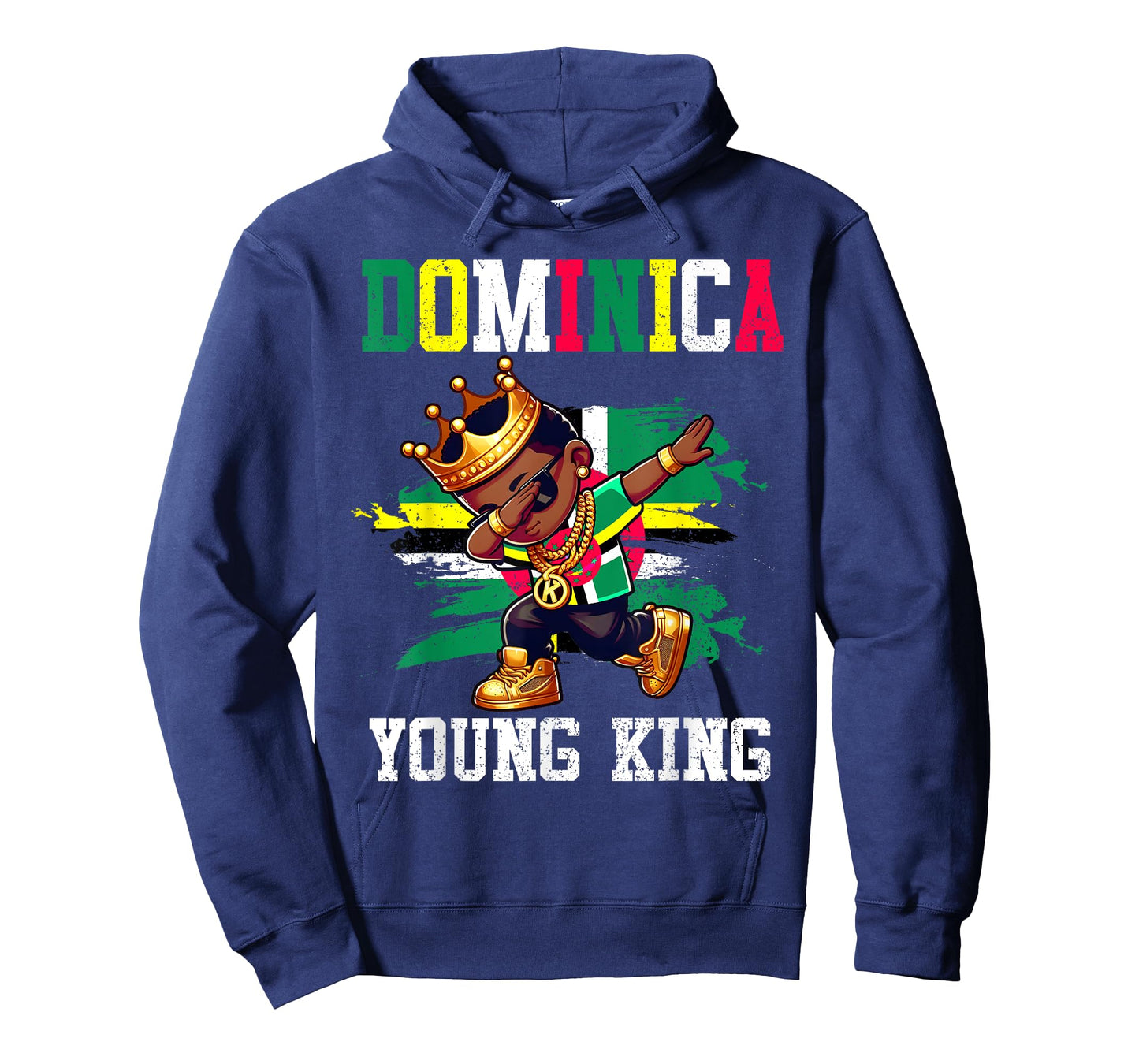 Dominica Young King Dominician Boy Proud Dominician Flag T-Shirt