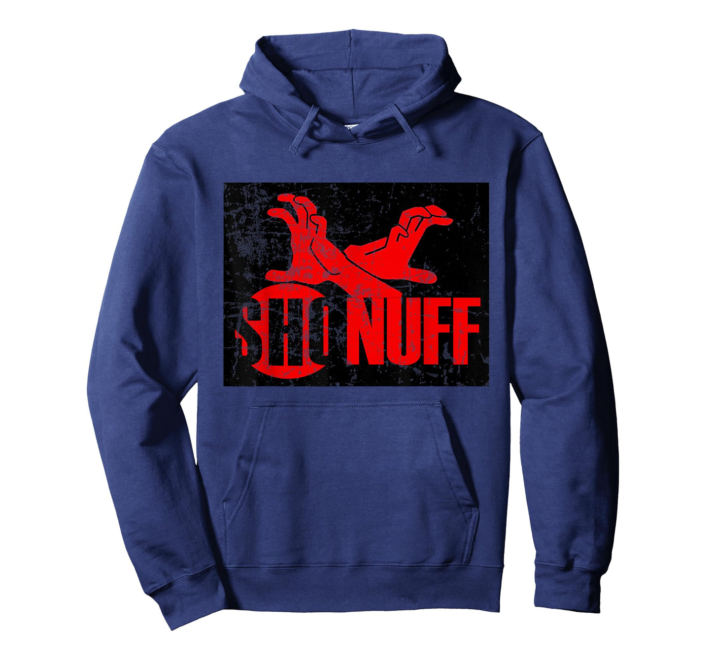 Sho Nuff Shirt Red and Black Distressed Hands Tee T-Shirt