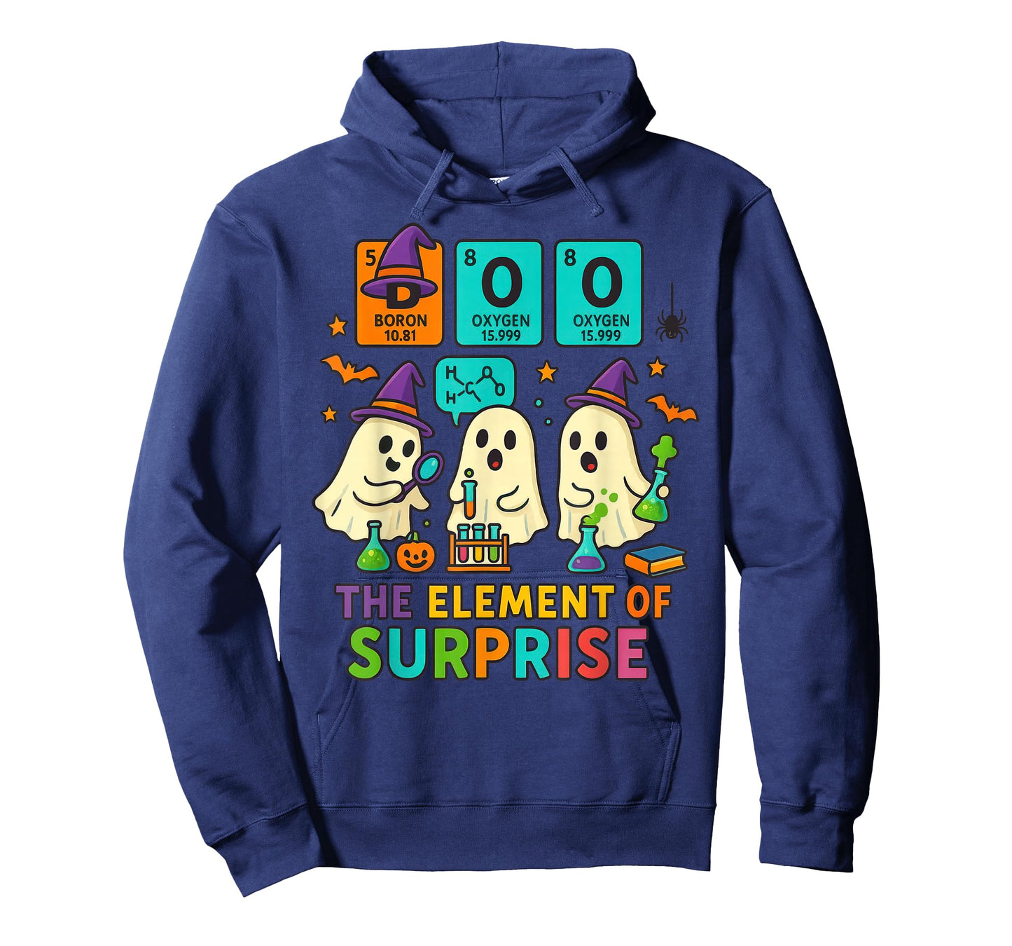 Chemistry Boo The Element of Surprise Cute Chemist Halloween T-Shirt