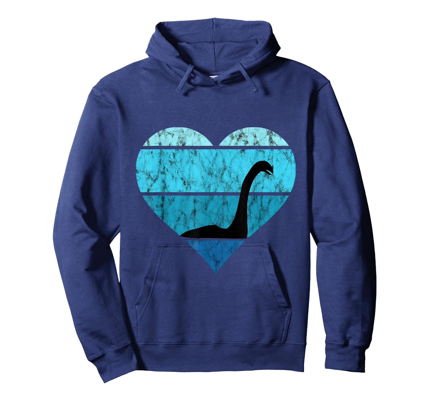 Nessie Heart Retro Vintage Ocean Lake Monster Loch Ness T-Shirt