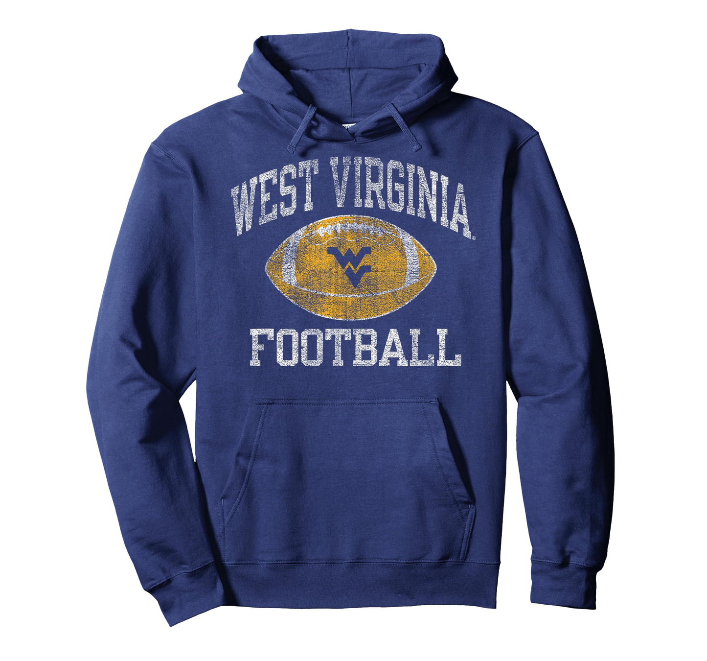 West Virginia Mountaineers Football Intensity Vintage Navy T-Shirt
