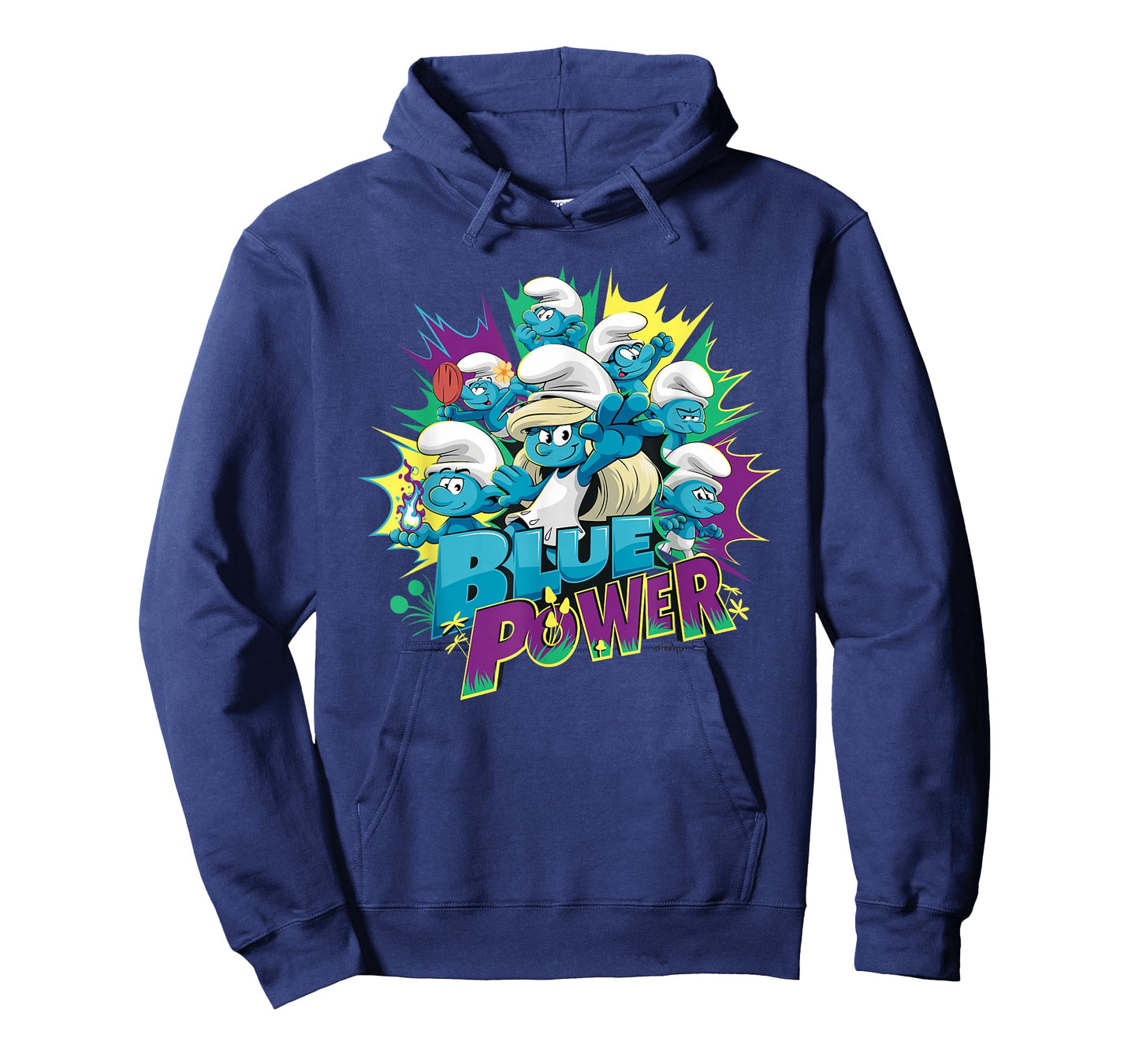 The Smurfs Movie Village Blue Power Smurfette T-Shirt