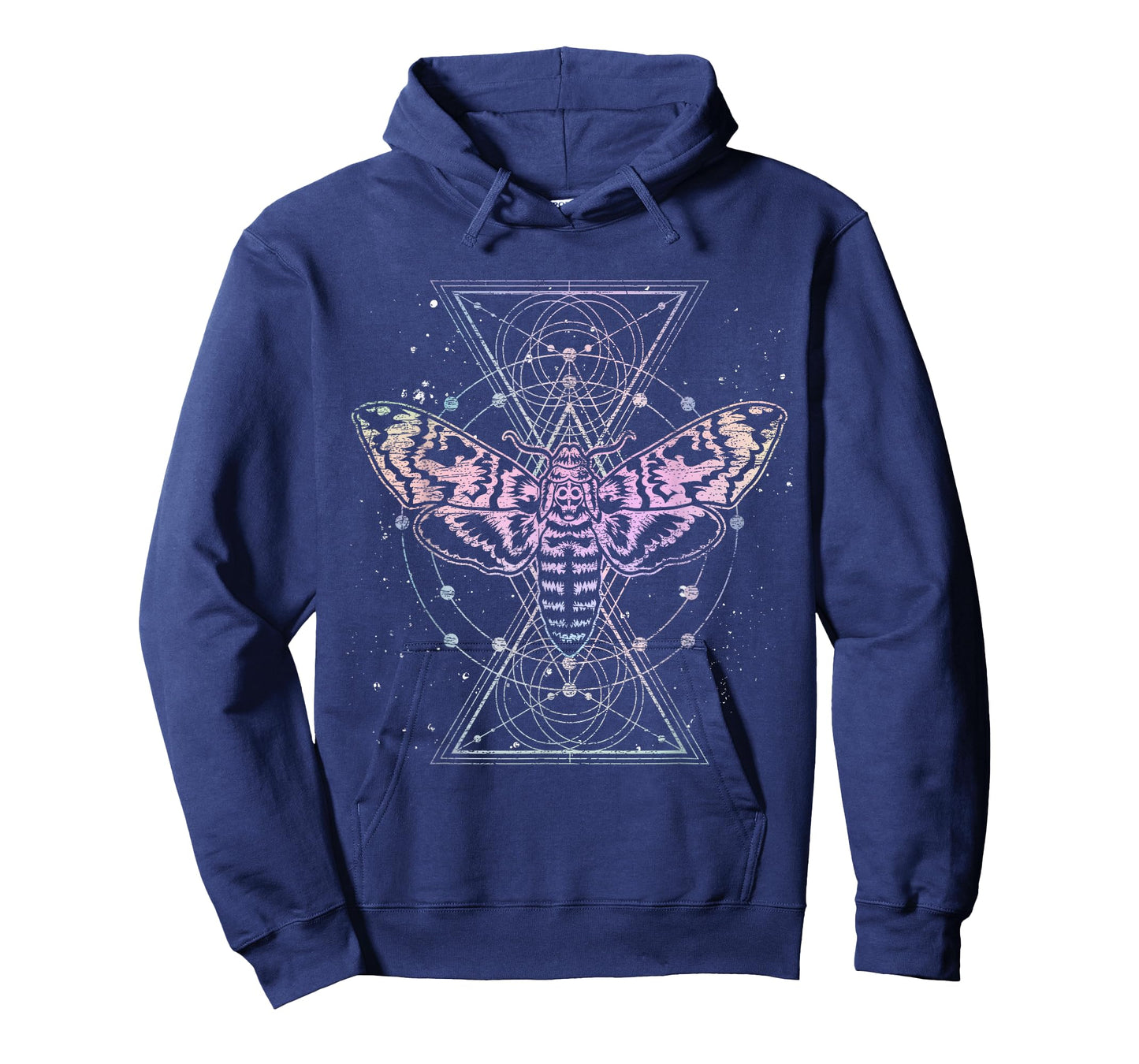 Moth Astrology Insect Kowai Sacred Geometry Pastel Goth T-Shirt