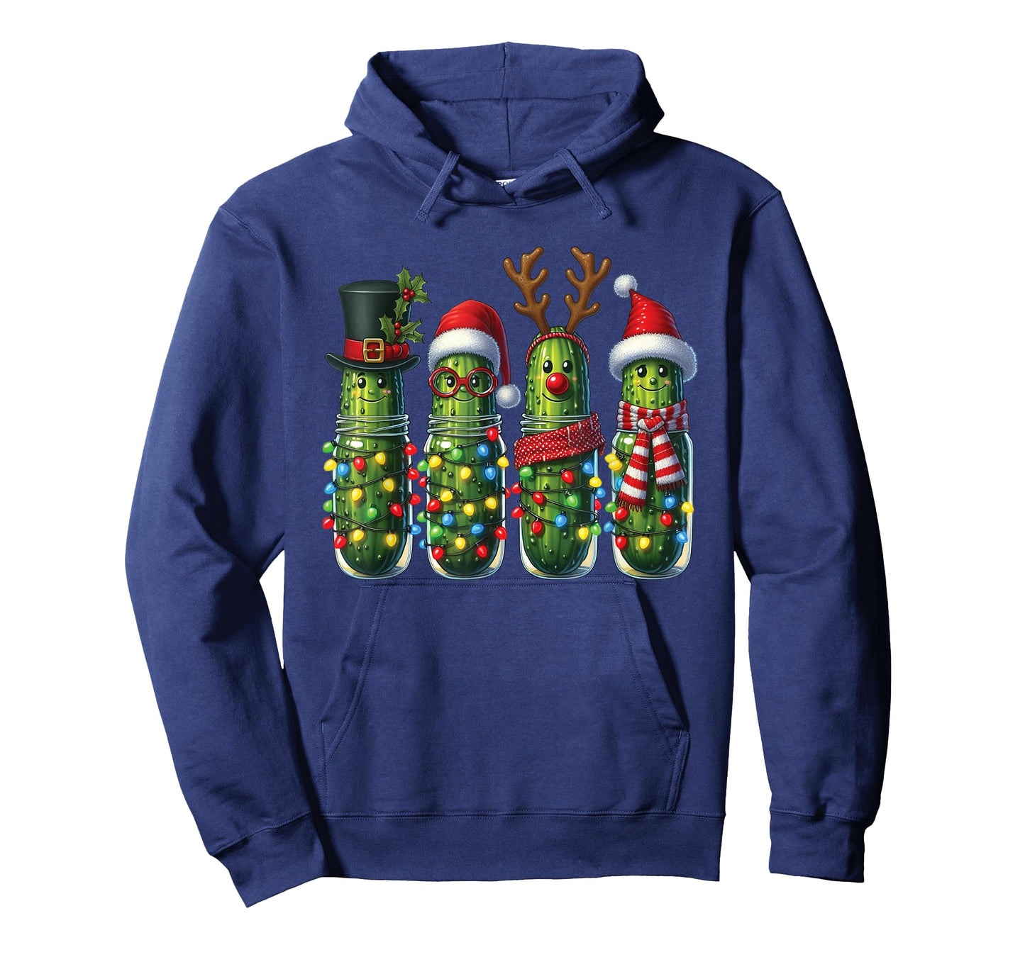 Funny Christmas Pickle Lights Cactus Family Holiday Humor T-Shirt