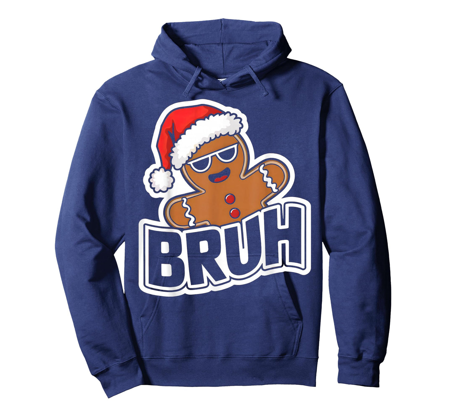 Bruh Funny Christmas Gingerbread Man Teens Boys Kids T-Shirt