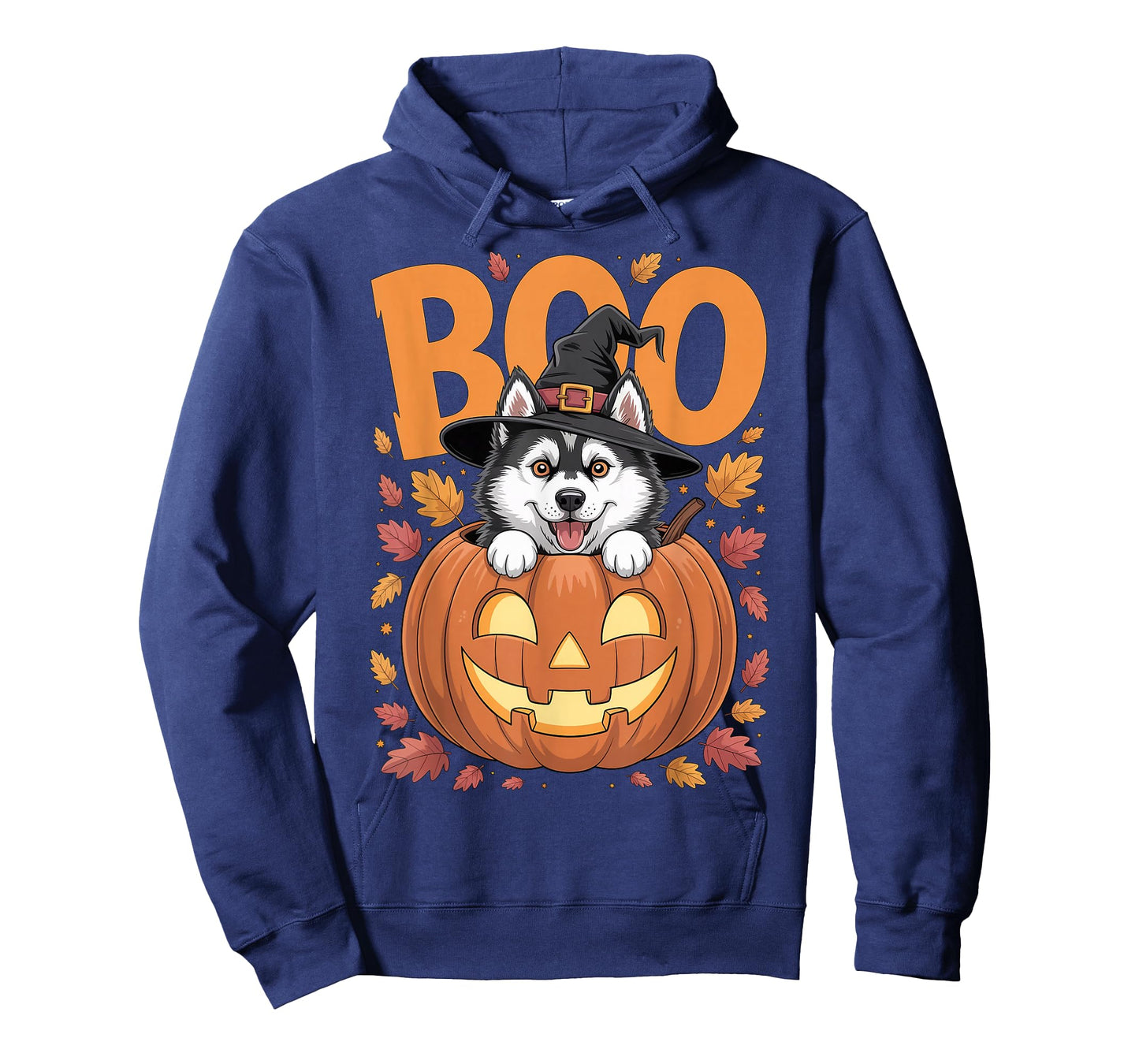 Husky Costume on Pumpkin Halloween Siberian Husky T-Shirt