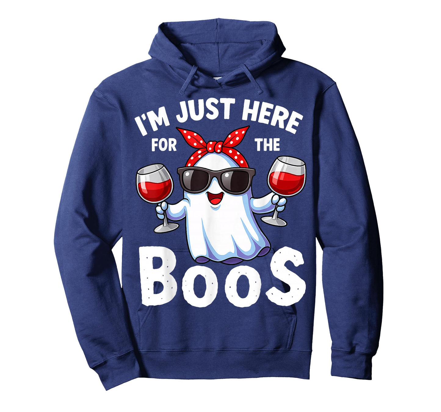 I'm Just Here for The Boos Halloween Women Ghost Vintage T-Shirt