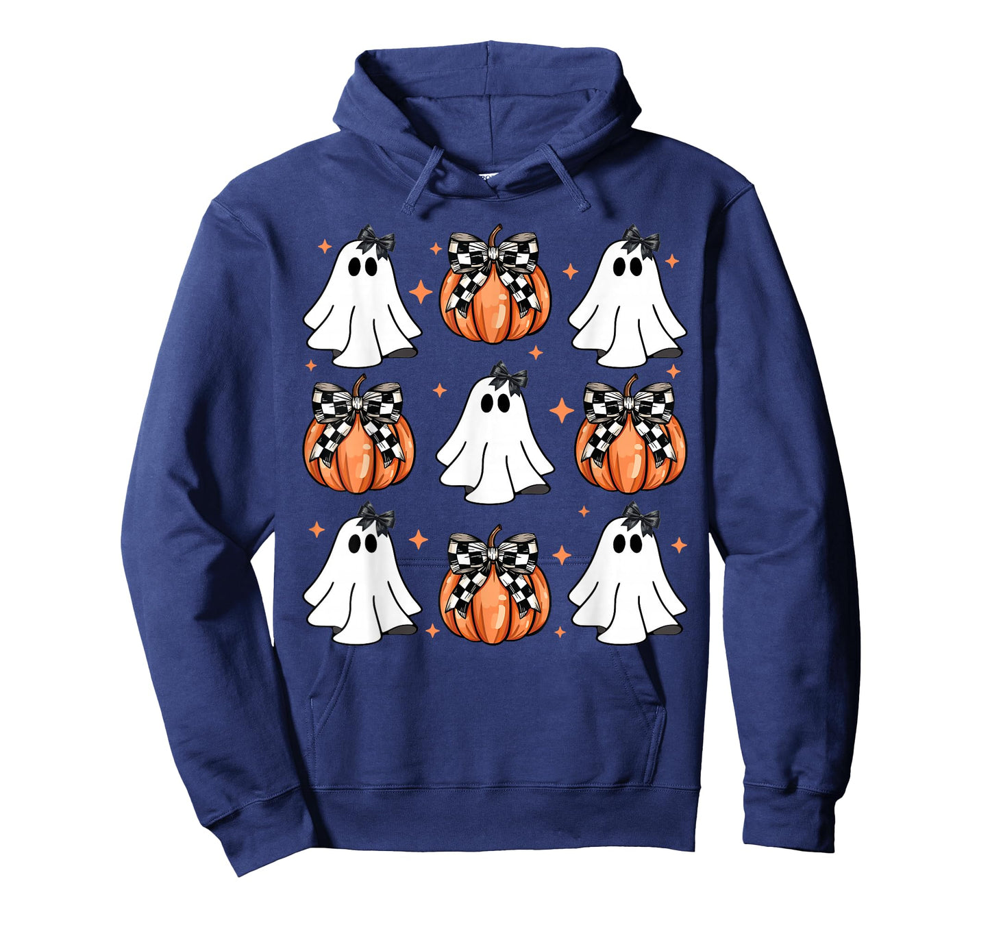 Coquette Bow Pumpkin Ghost Halloween Girly Ghost Women Girl T-Shirt