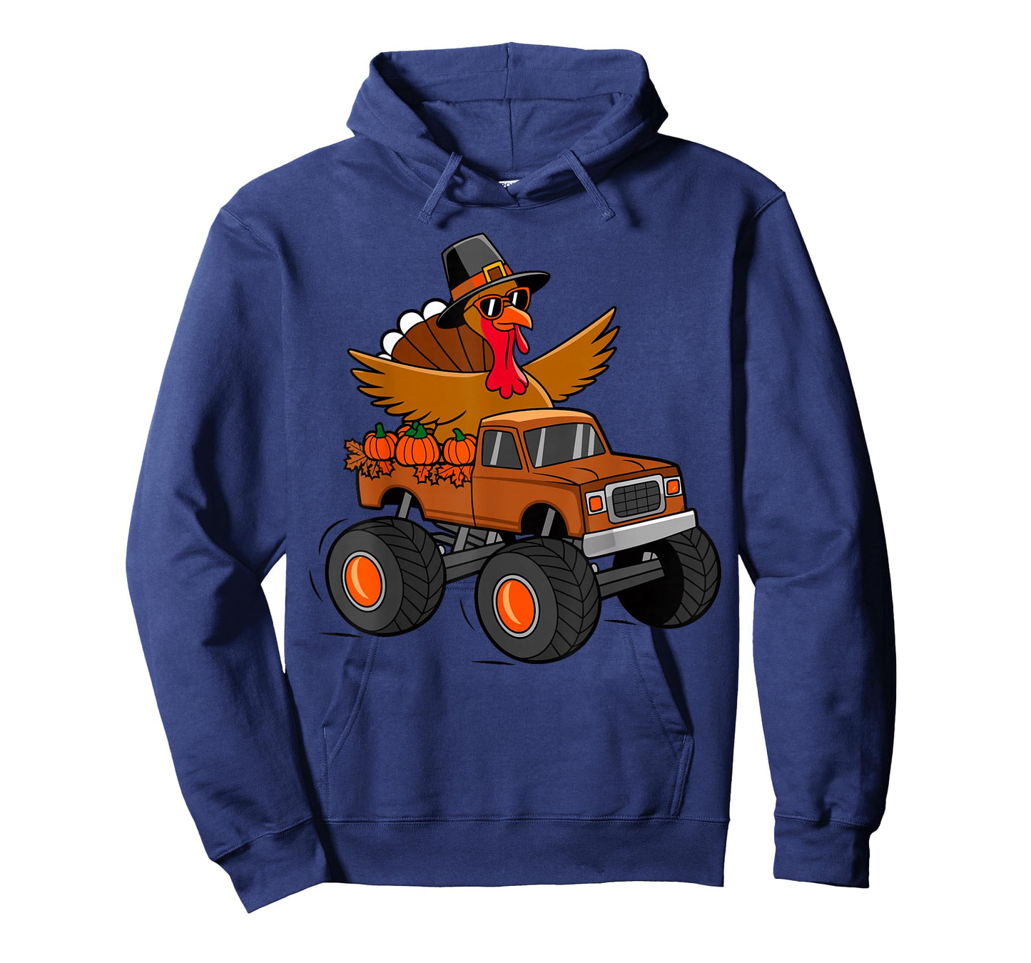 Thanksgiving Turkey Riding Monster Truck T-Shirt