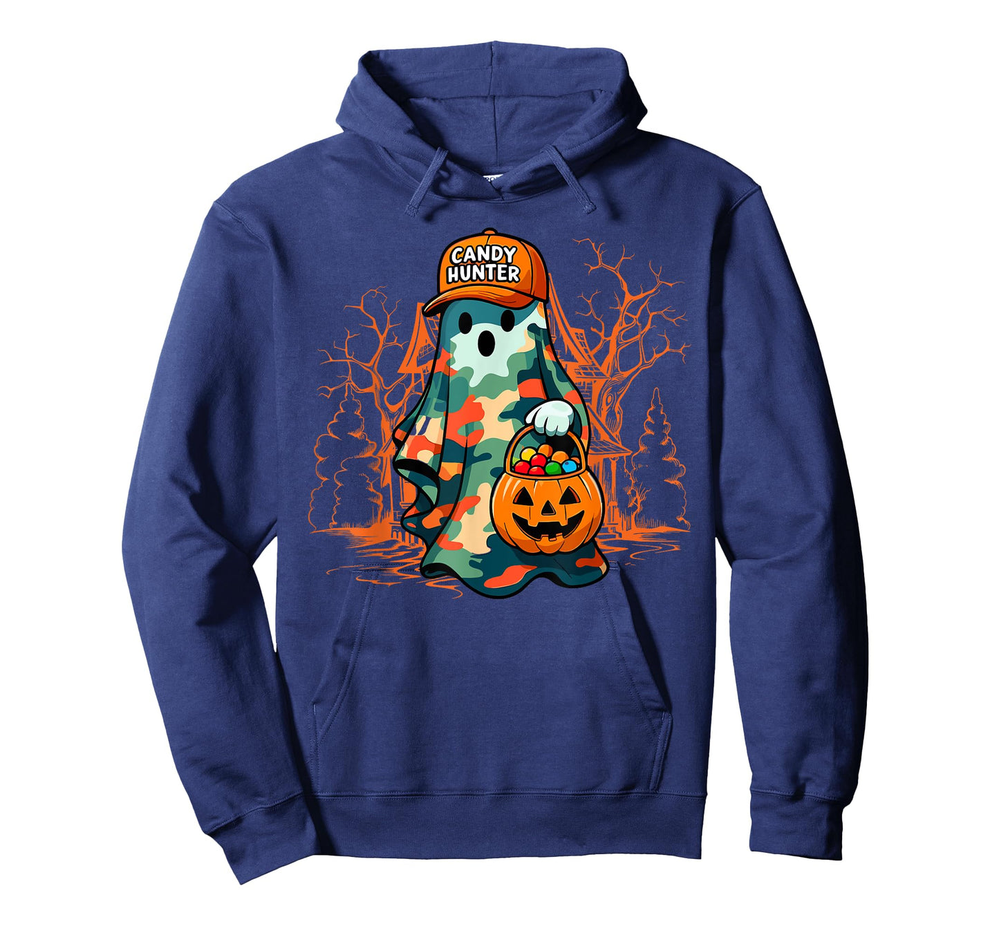 Funny Halloween Camouflage Camo Ghost Hello Hunting Season T-Shirt