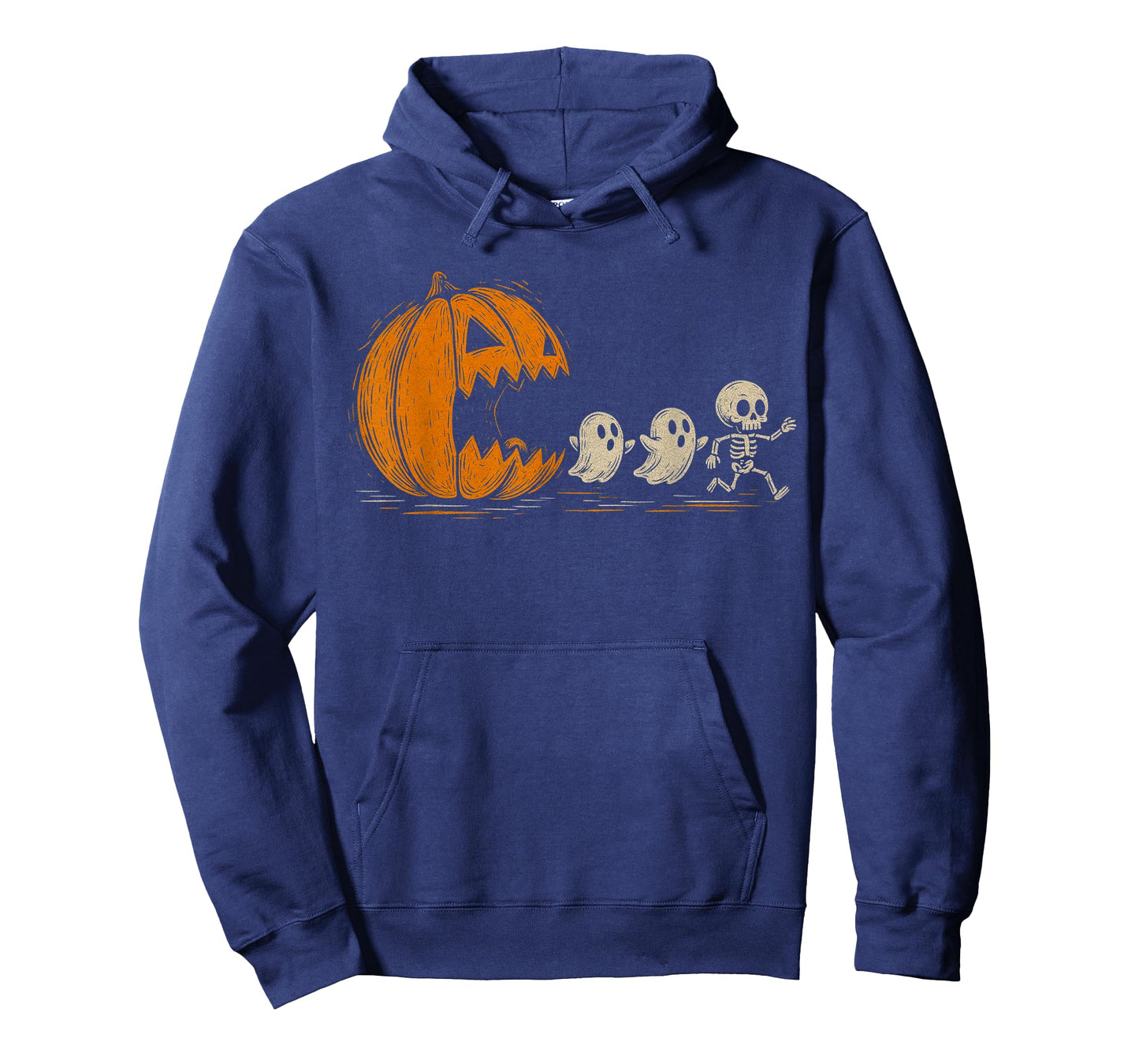 Gamer Gaming Pumpkin Eating Ghost Skeleton Halloween Costume T-Shirt