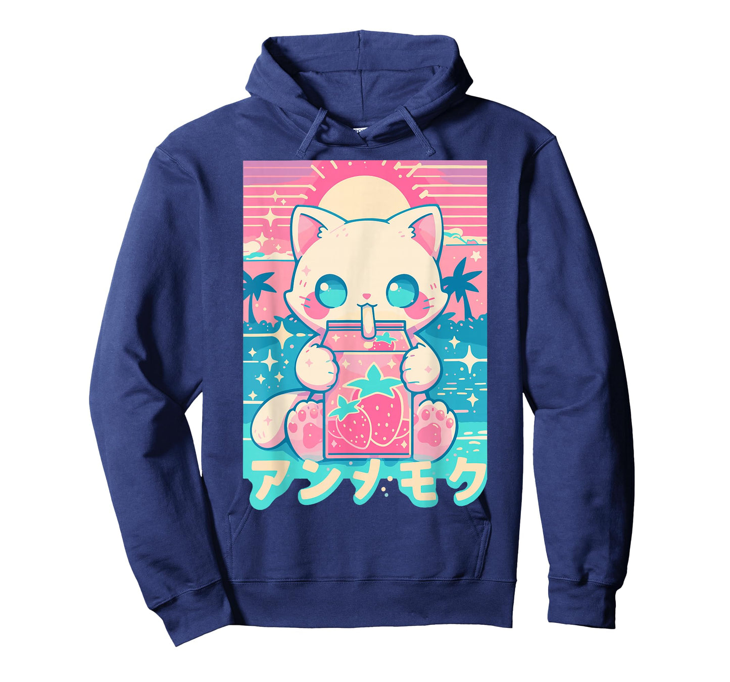 Cat Strawberry Milk Anime 90s Japanese Cat Japan T-Shirt