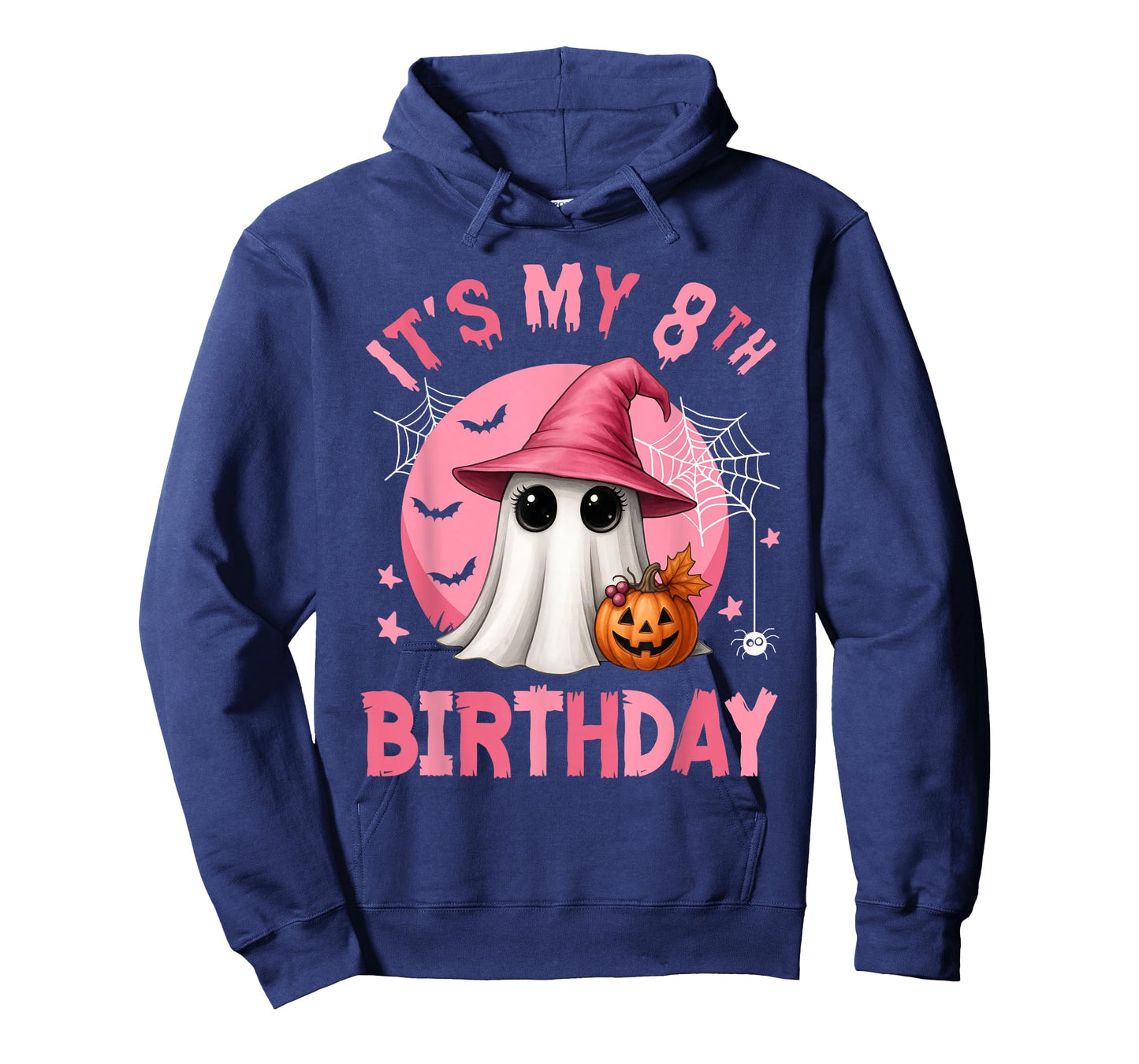 It's My 8th Birthday Ghoul Cute Ghost I'm 8 Years Old Kids T-Shirt