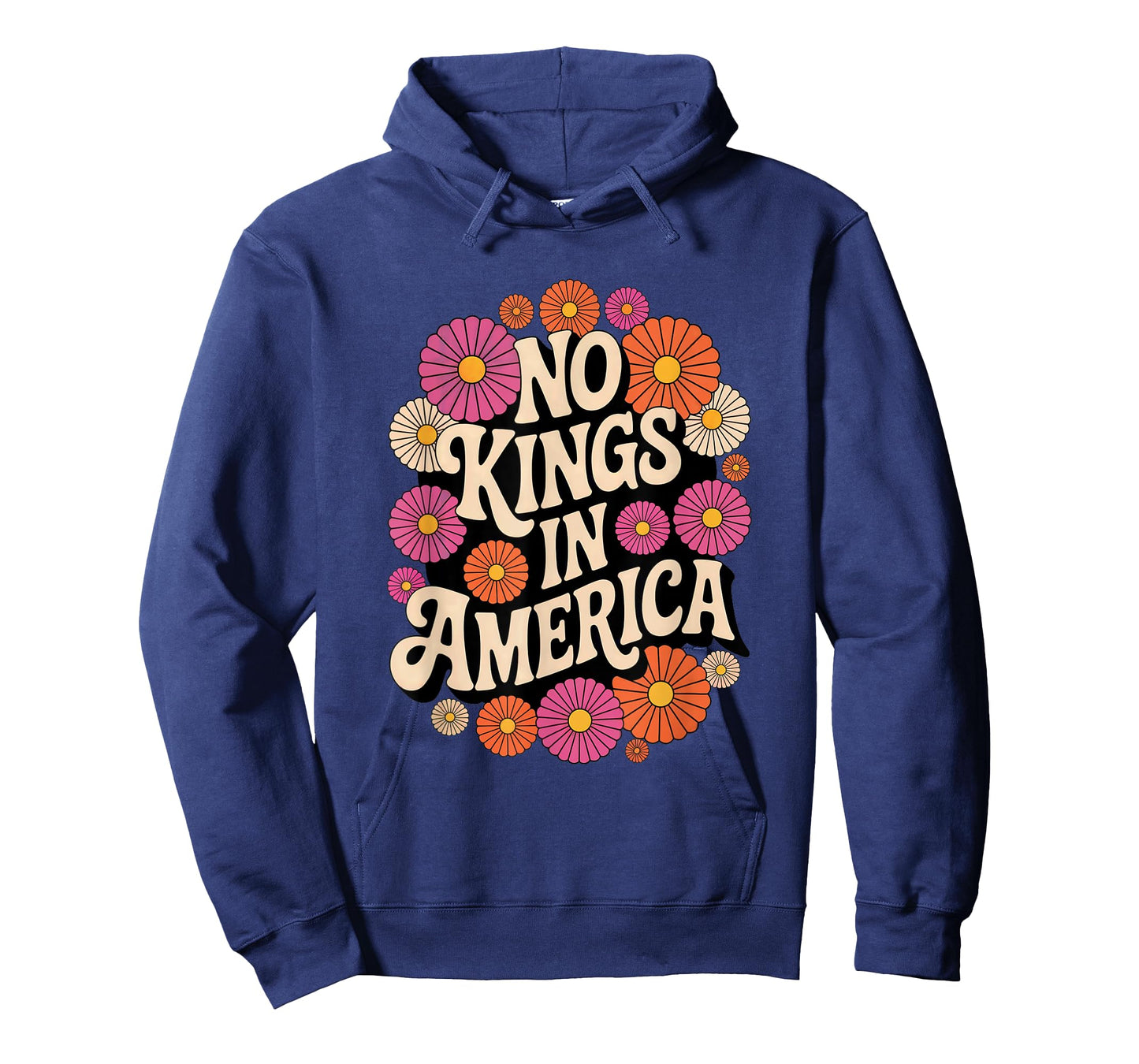 No Kings In America 70s Vintage Retro T-Shirt