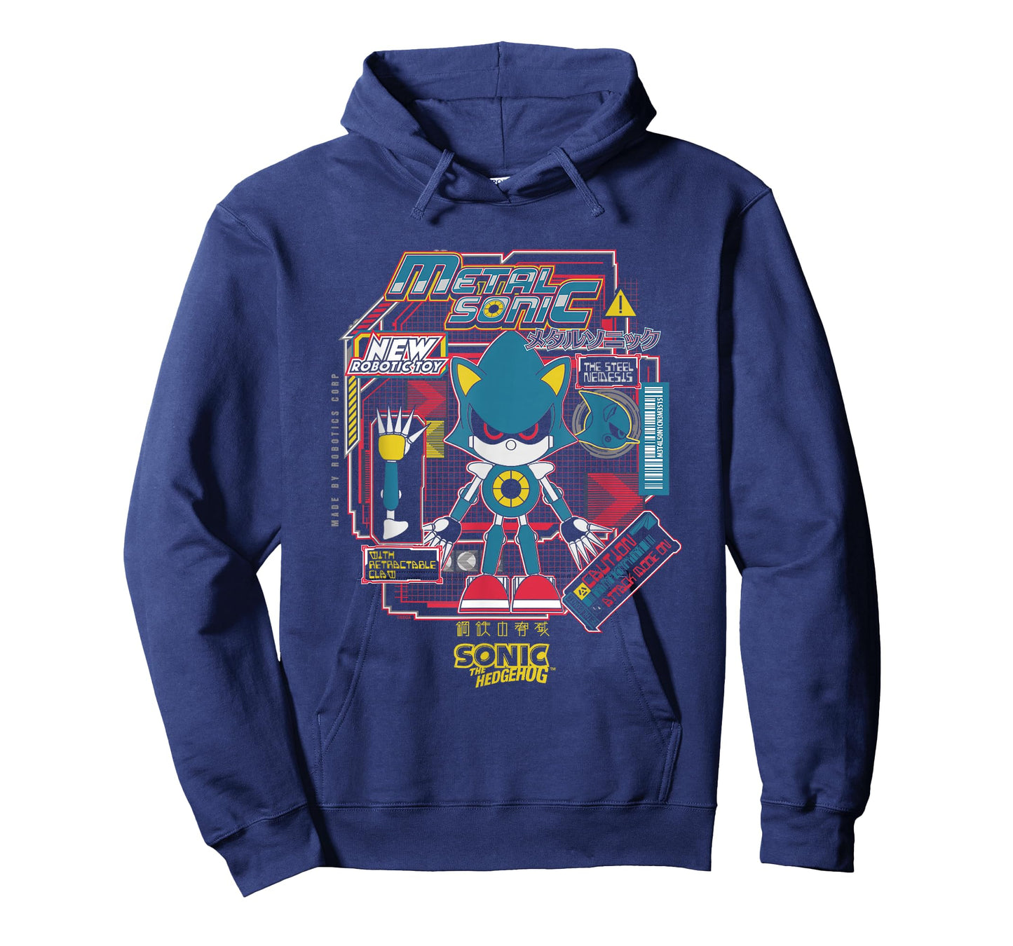 Sonic The Hedgehog Metal Sonic Vintage Kanji Poster T-Shirt