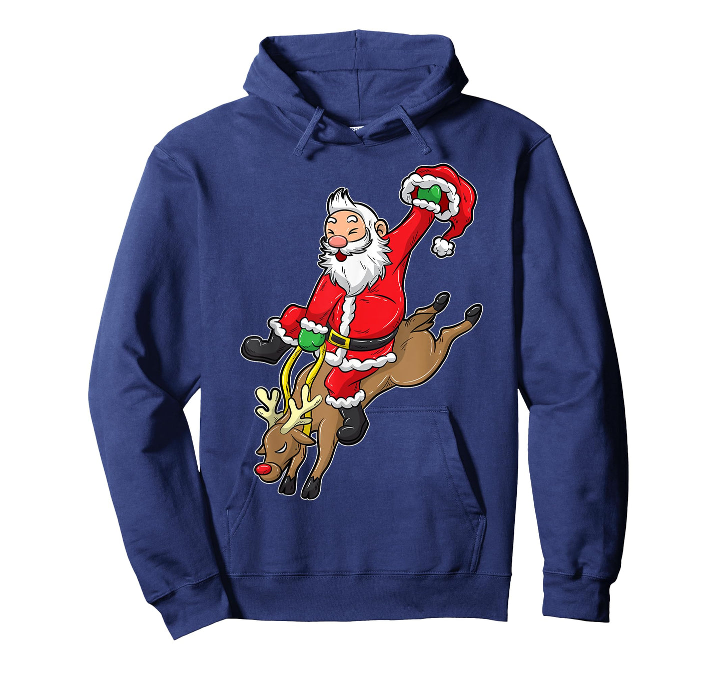 Cowboy Santa Xmas Reindeer Rodeo Christmas In Texas T-Shirt