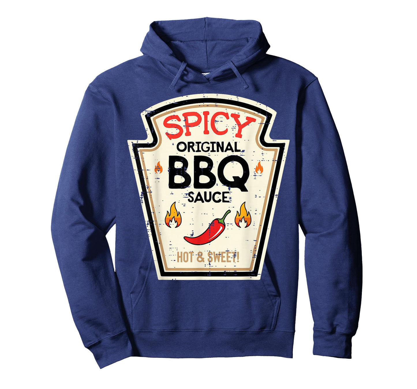 Halloween Spicy BBQ Sauce Funny Food Costume Men Women Kids T-Shirt