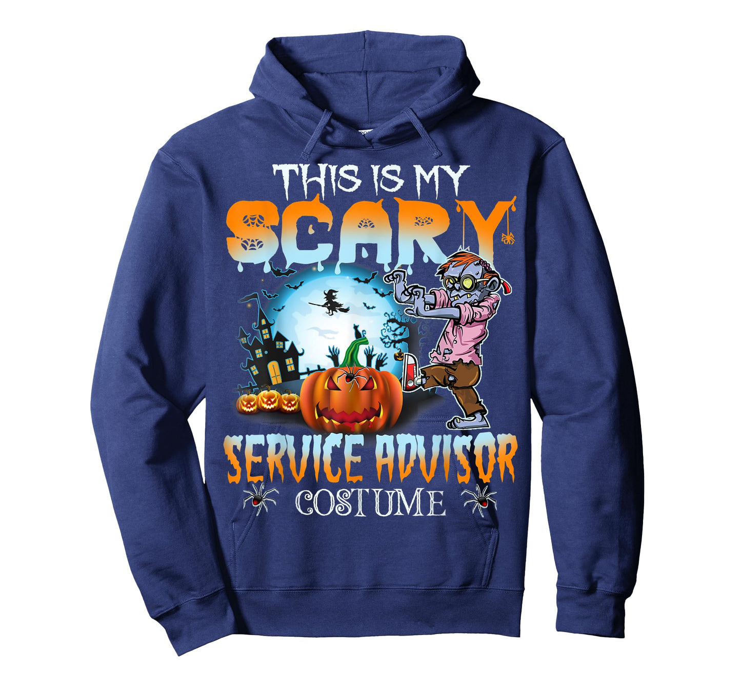 This Is My Scary Service Advisor Costume Pumpkin Halloween T-Shirt