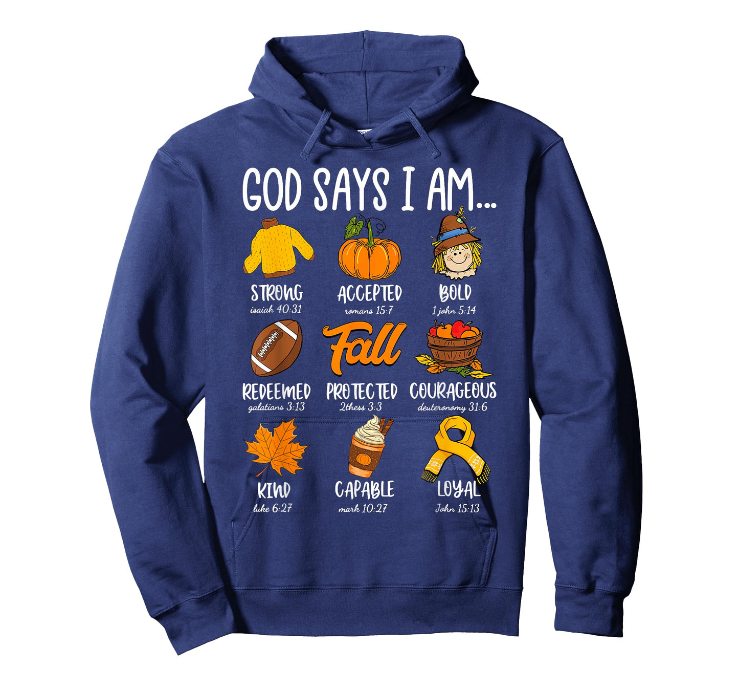 God Says I Am Fall Vibes Autumn Christian Women Men Kids T-Shirt