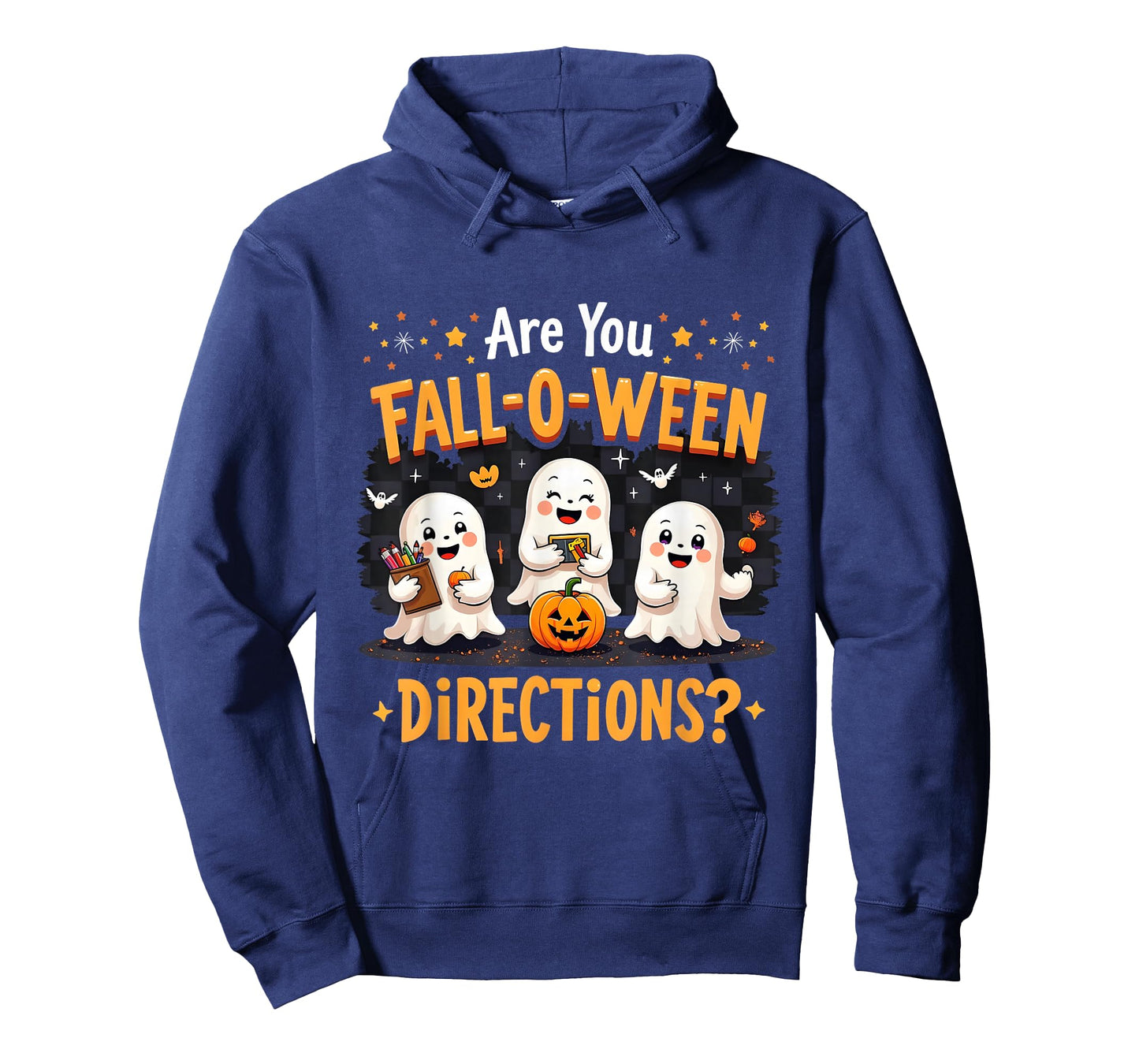 Fall-O-Ween Directions Cute Ghost Teacher Halloween T-Shirt