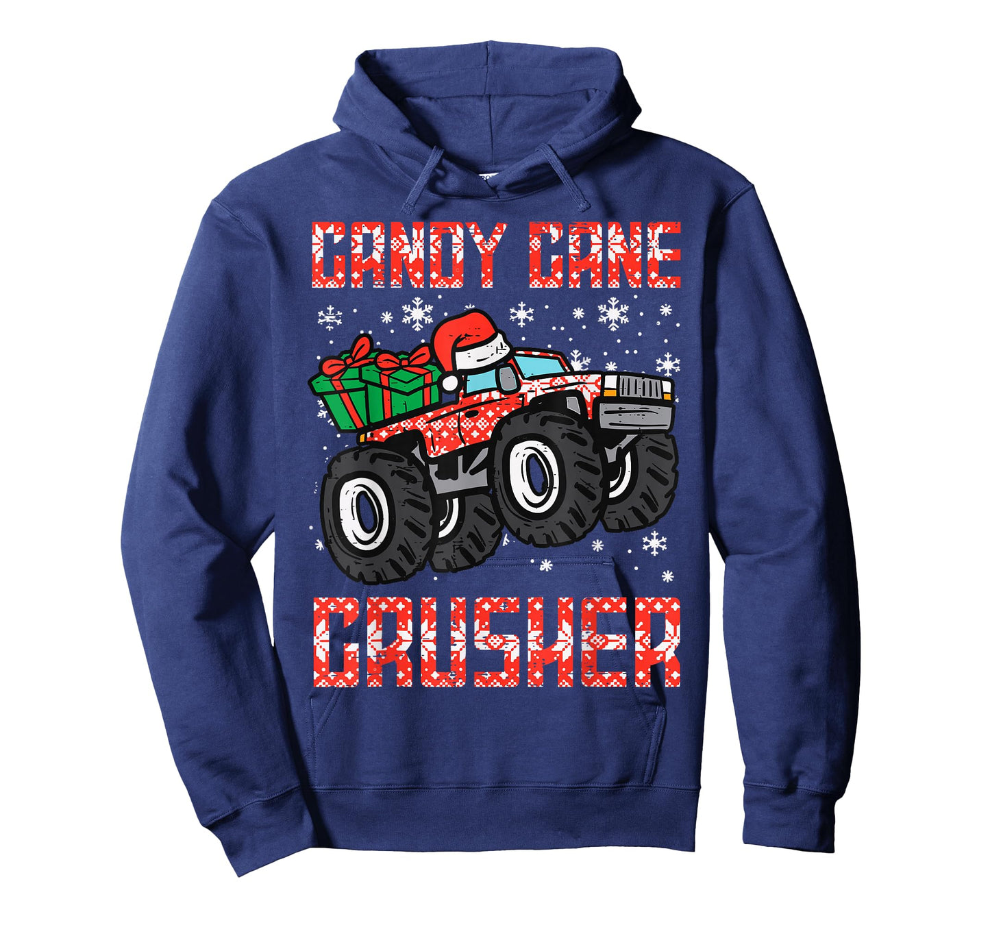 Candy Cane Crusher Construction Truck Holiday Christmas T-Shirt