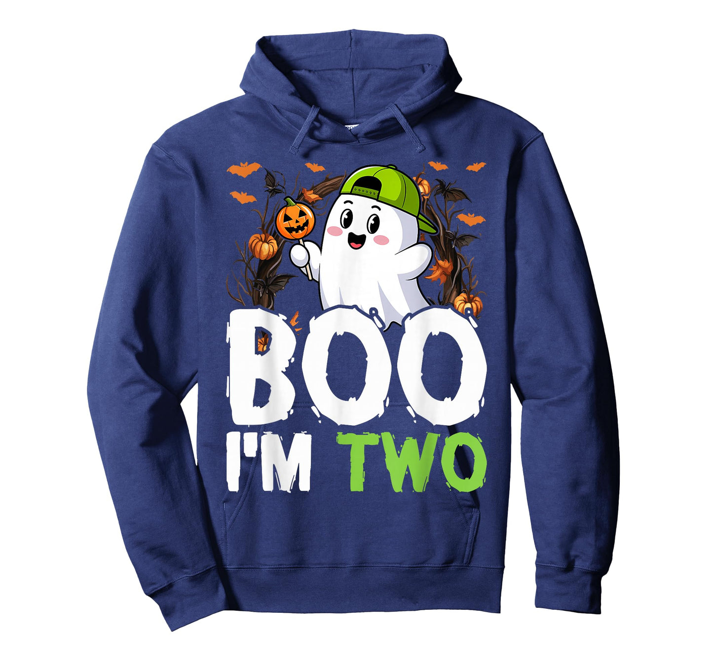 Boo I'm Two Ghost Second 2nd Birthday Cute Halloween Groovy T-Shirt