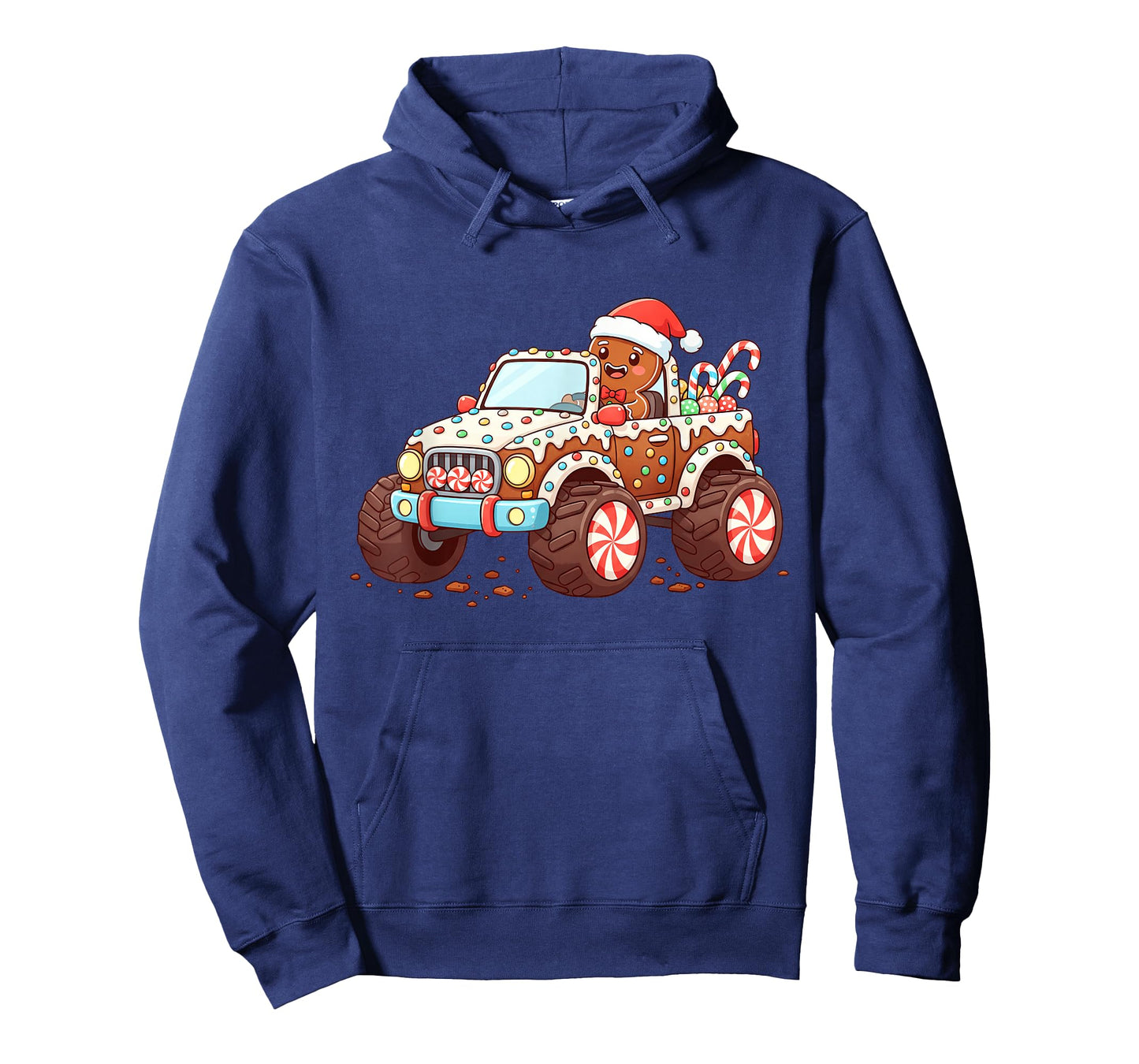 Gingerbread Xmas Candy Truck Funny Christmas Baking Kid Boys T-Shirt
