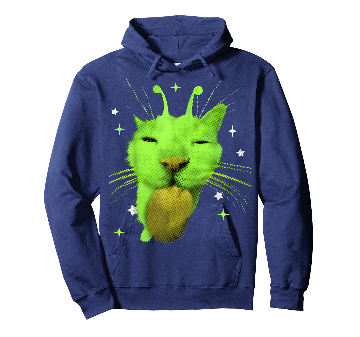 Y2K Alien Cat Meme UFO Retro Silly Cats Lover Vintage 90s T-Shirt