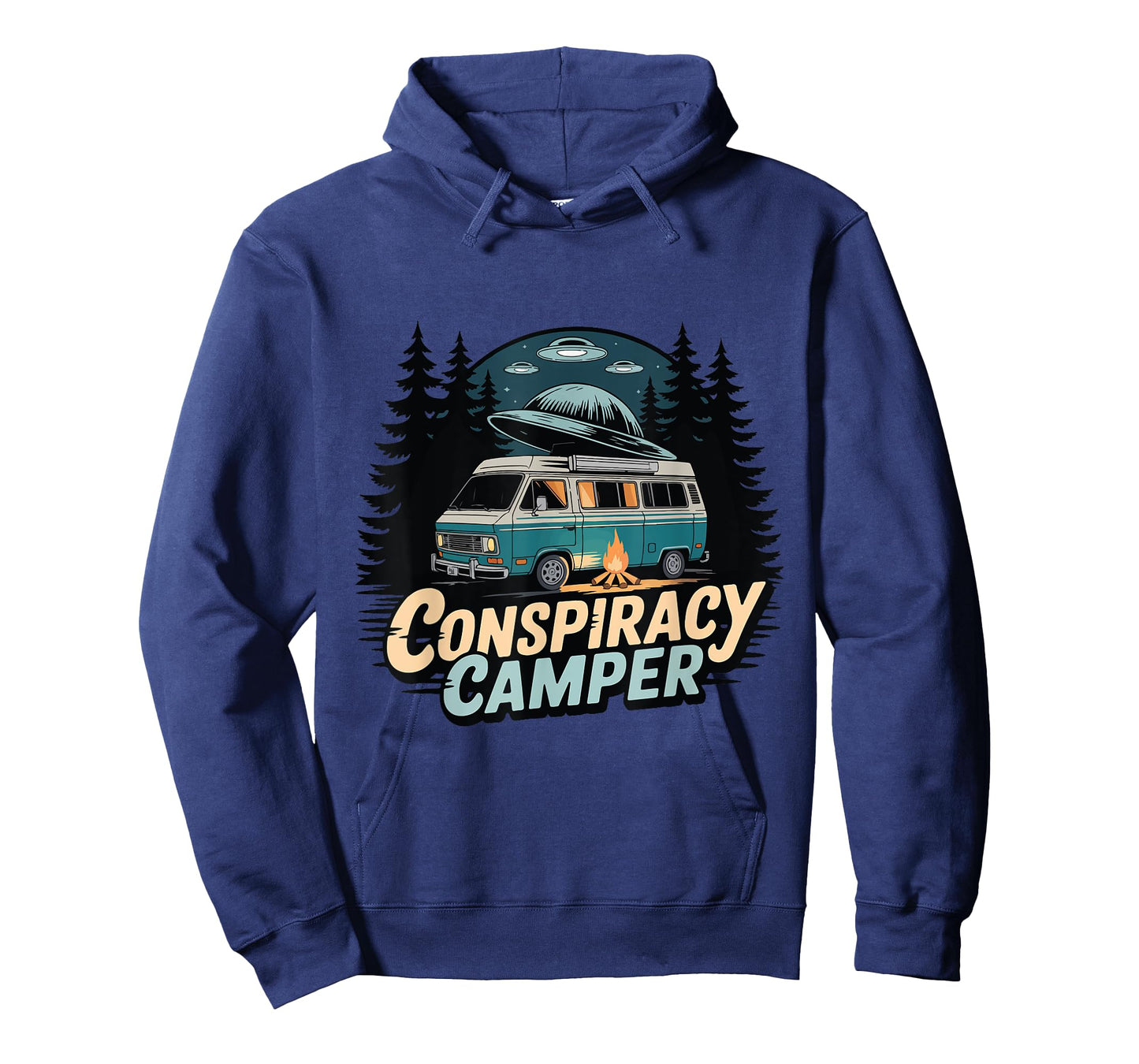 Camping UFO Believer Alien Conspiracy I Want To Believe T-Shirt