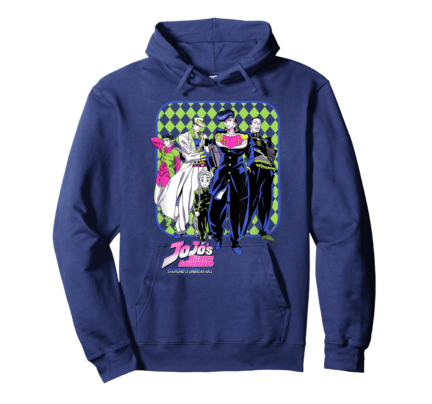 JoJo's Bizarre Adventure Josuke and Friends Neon Anime T-Shirt