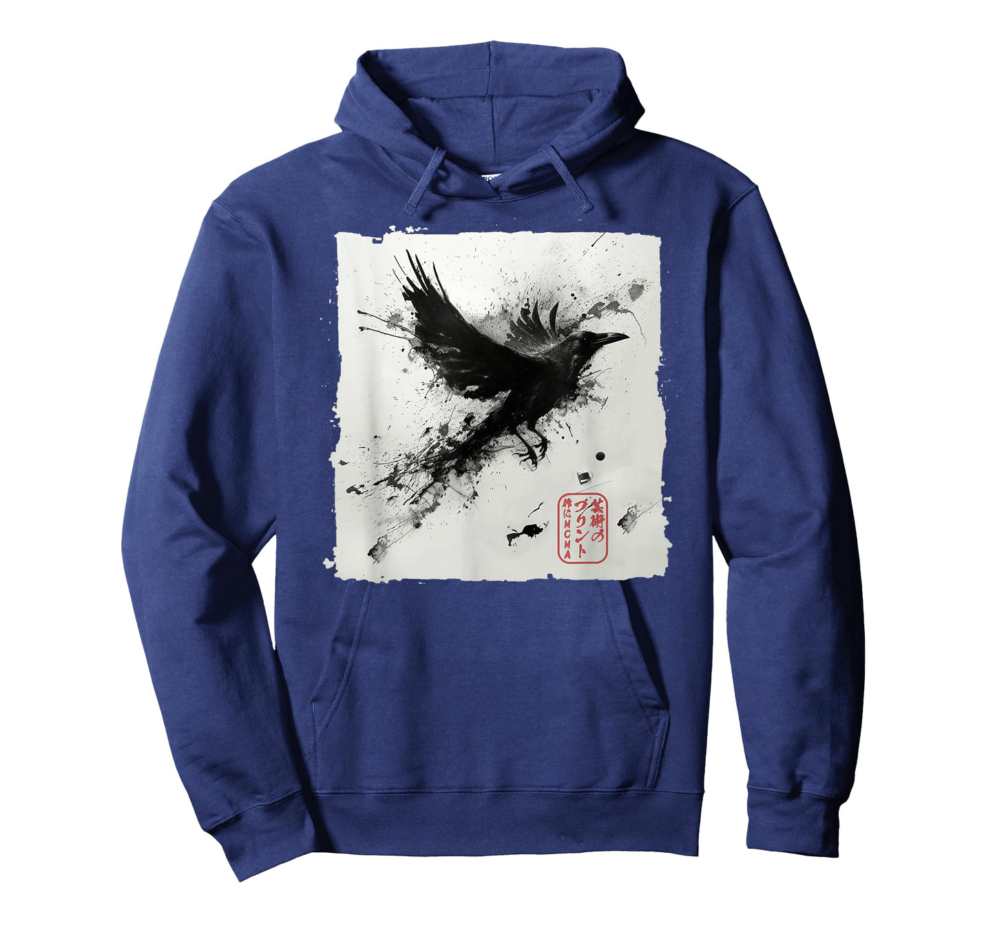 Japanese Art Ink Raven/Crow - Men, Women, Kids Graphic T-Shirt