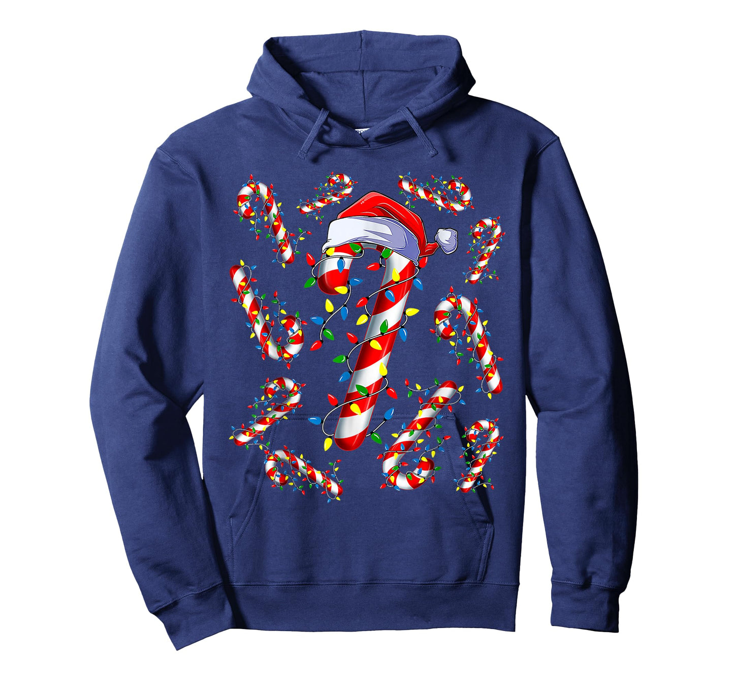 Christmas Candy Cane Santa Xmas Kids Toddler Youth Women Men T-Shirt