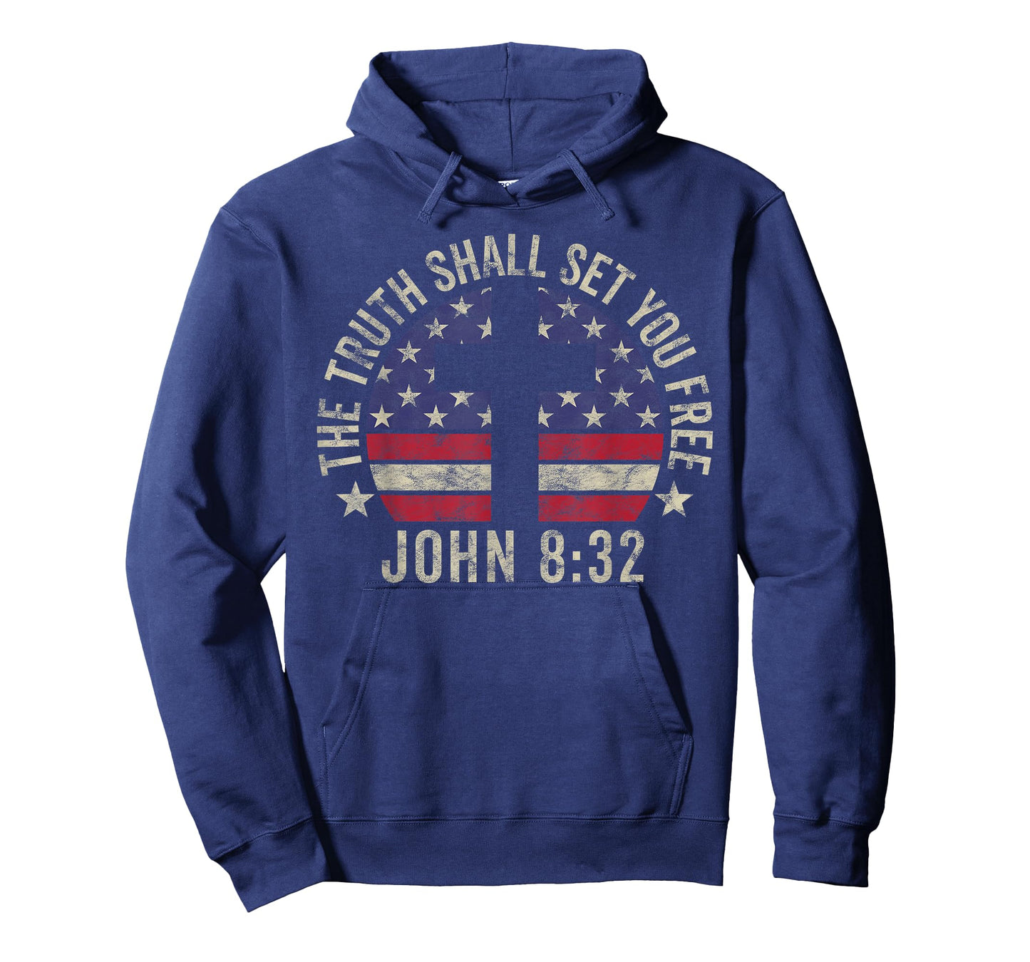 Christian Patriotic Gift John 8:32 Truth Shall Set You Free Women Kids Men T-Shirt