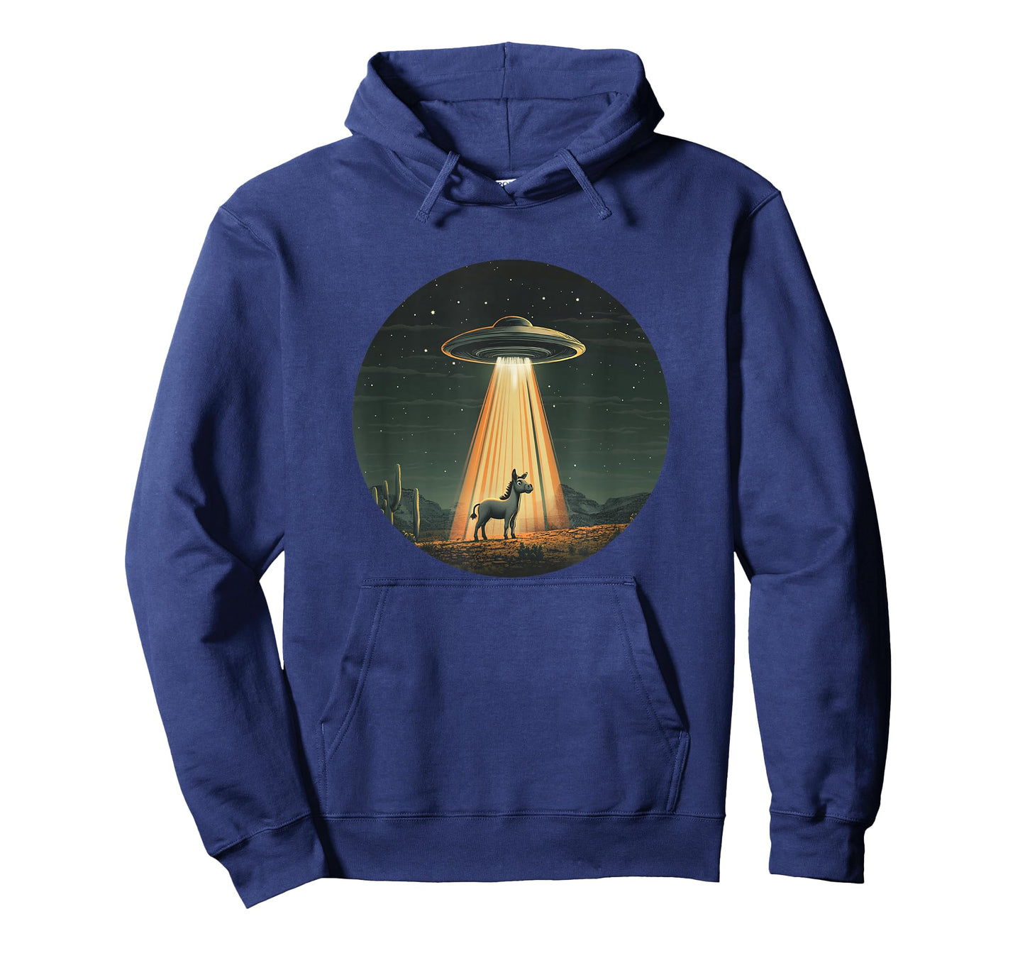 Space-Loving Donkey Abducted by UFO for Cosmic Alien Fun T-Shirt