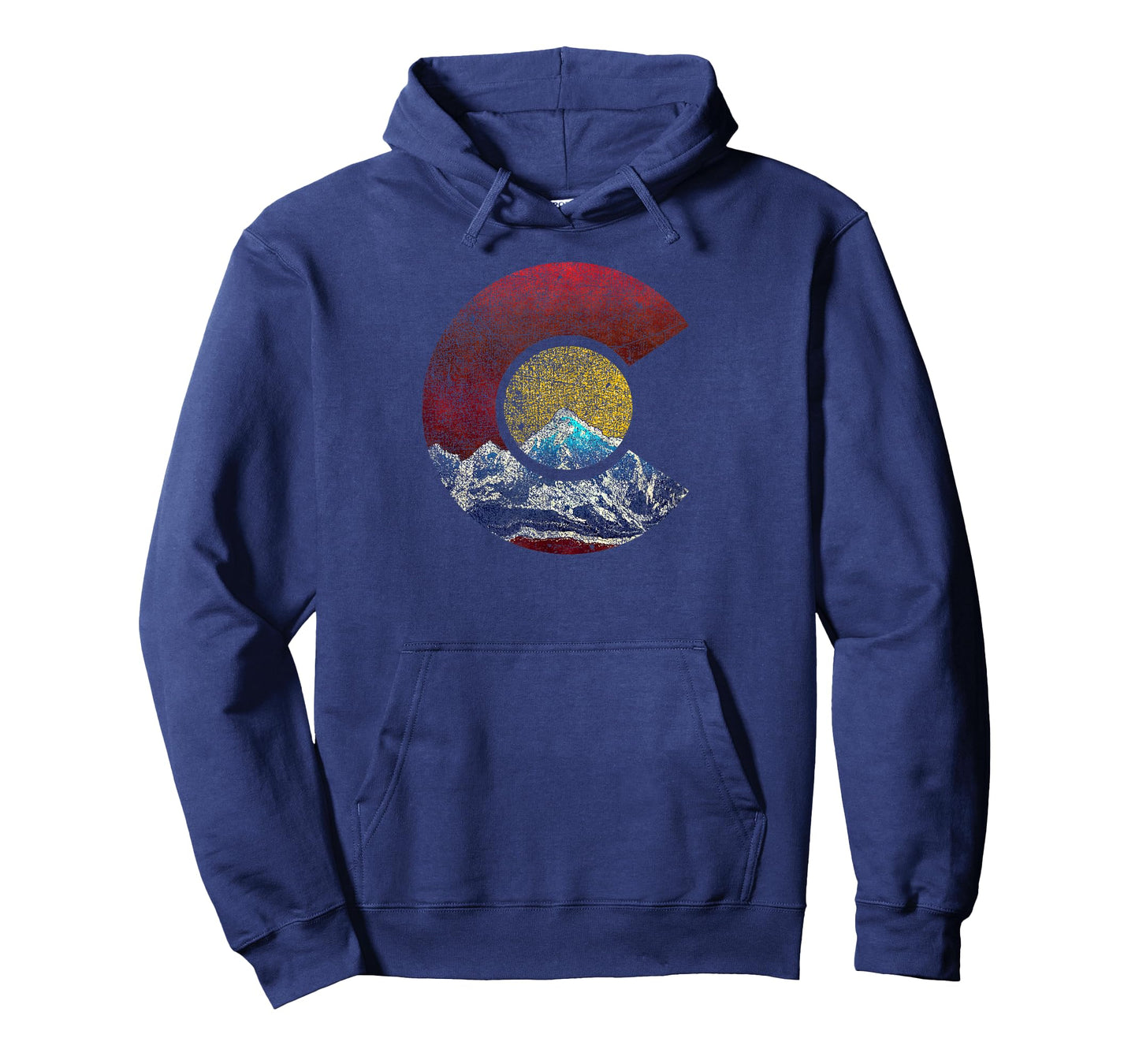 Colorado Shirt with Flag Themed Mountain T-Shirt