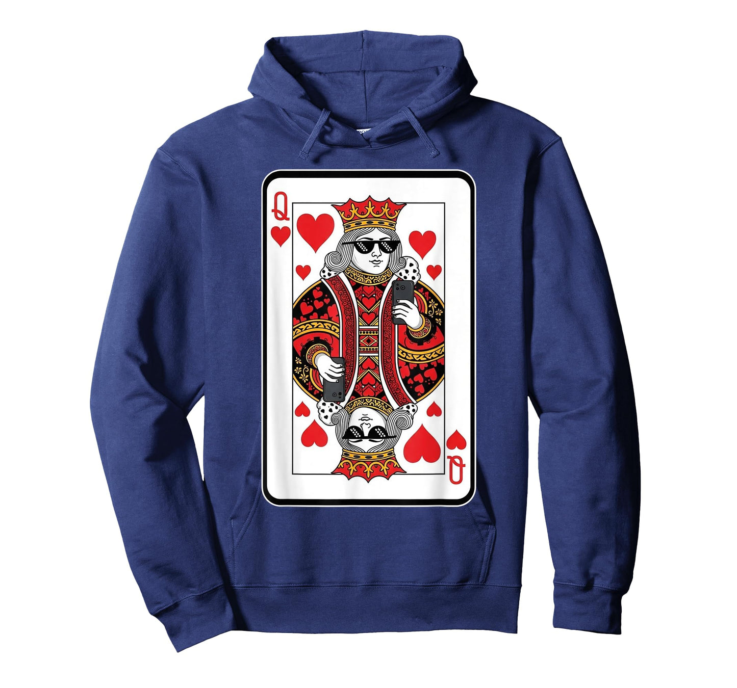 Classic Black Queen of Hearts Playing Card Poker Queen T-Shirt