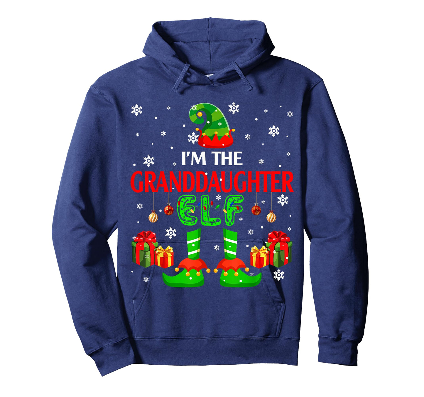 I'm The Granddaughter Elf Cute Xmas Elf Costume Funny Family T-Shirt