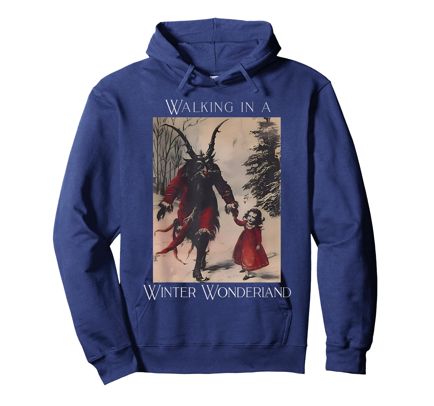 Retro Funny Walking in a Winter Wonderland Merry Christmas T-Shirt
