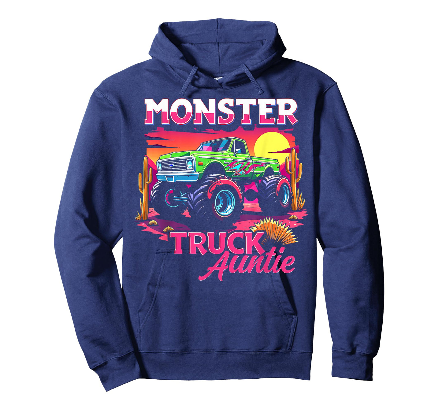 Monster Truck Auntie Matching Family Monster Truck Aunt T-Shirt