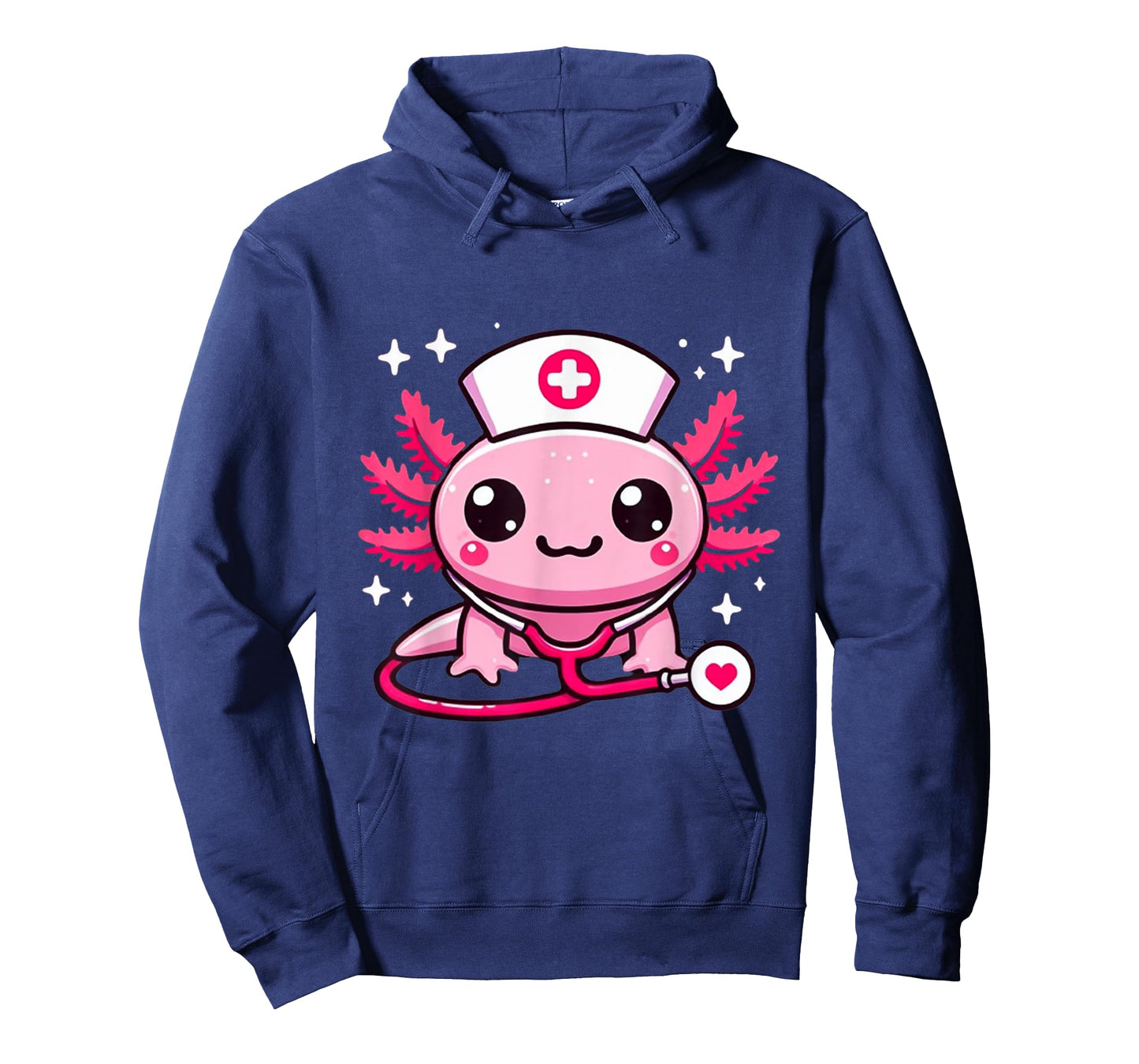 Thanksgiving Scrub Tops Women Axolotls Nurse Holiday Nursing T-Shirt