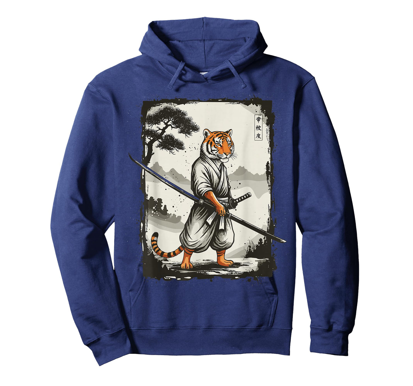 Samurai Tiger Japanese Shirts for Men Warrior Vintage T-Shirt