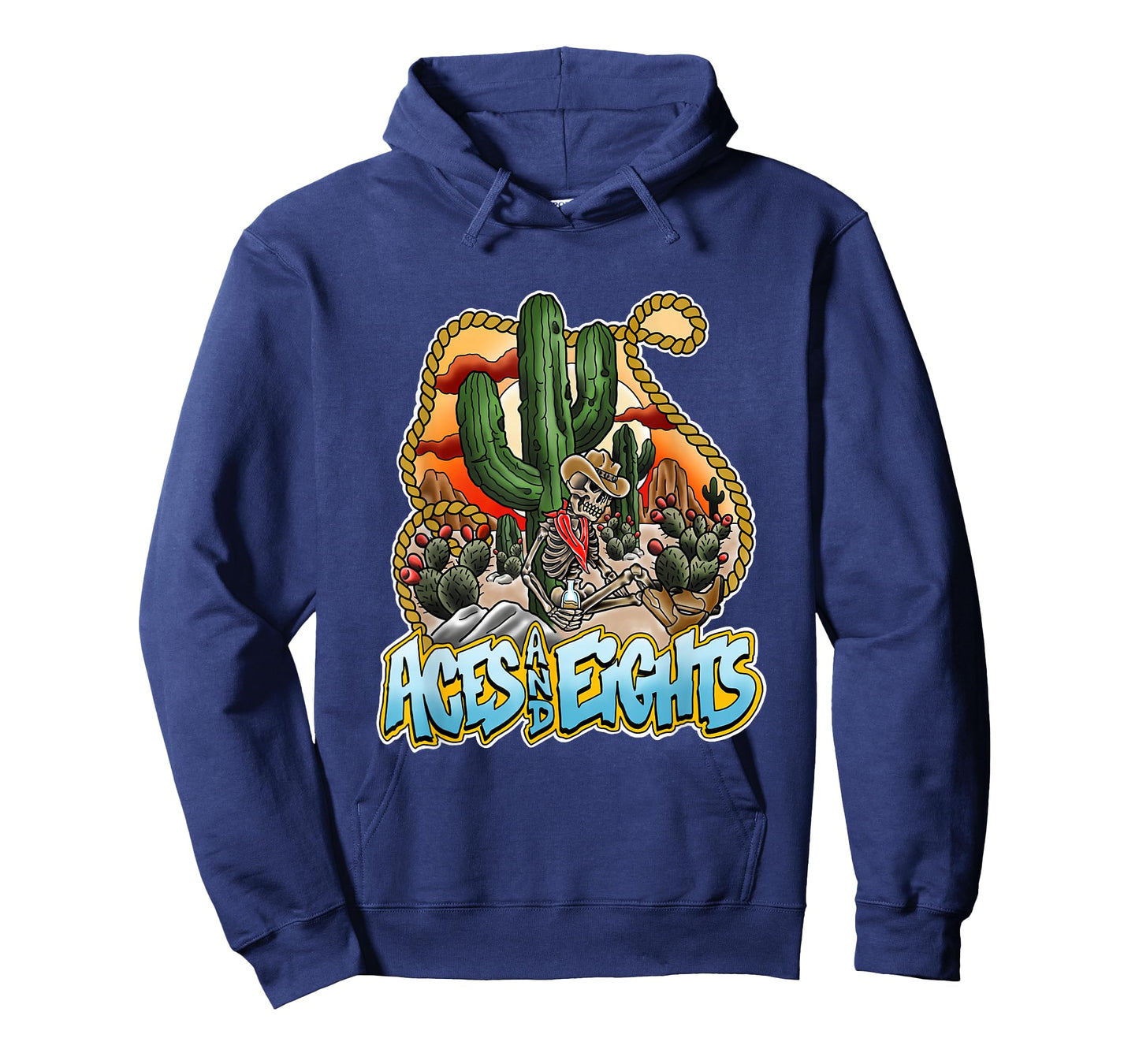 Aces And Eights Desert Scene T-Shirt
