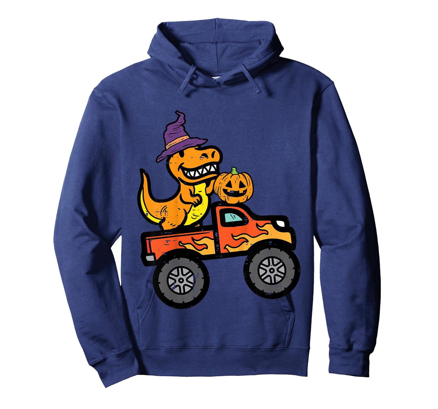 Kids Halloween Monster Truck Dino Trex Costume Boys Kids Toddler T-Shirt