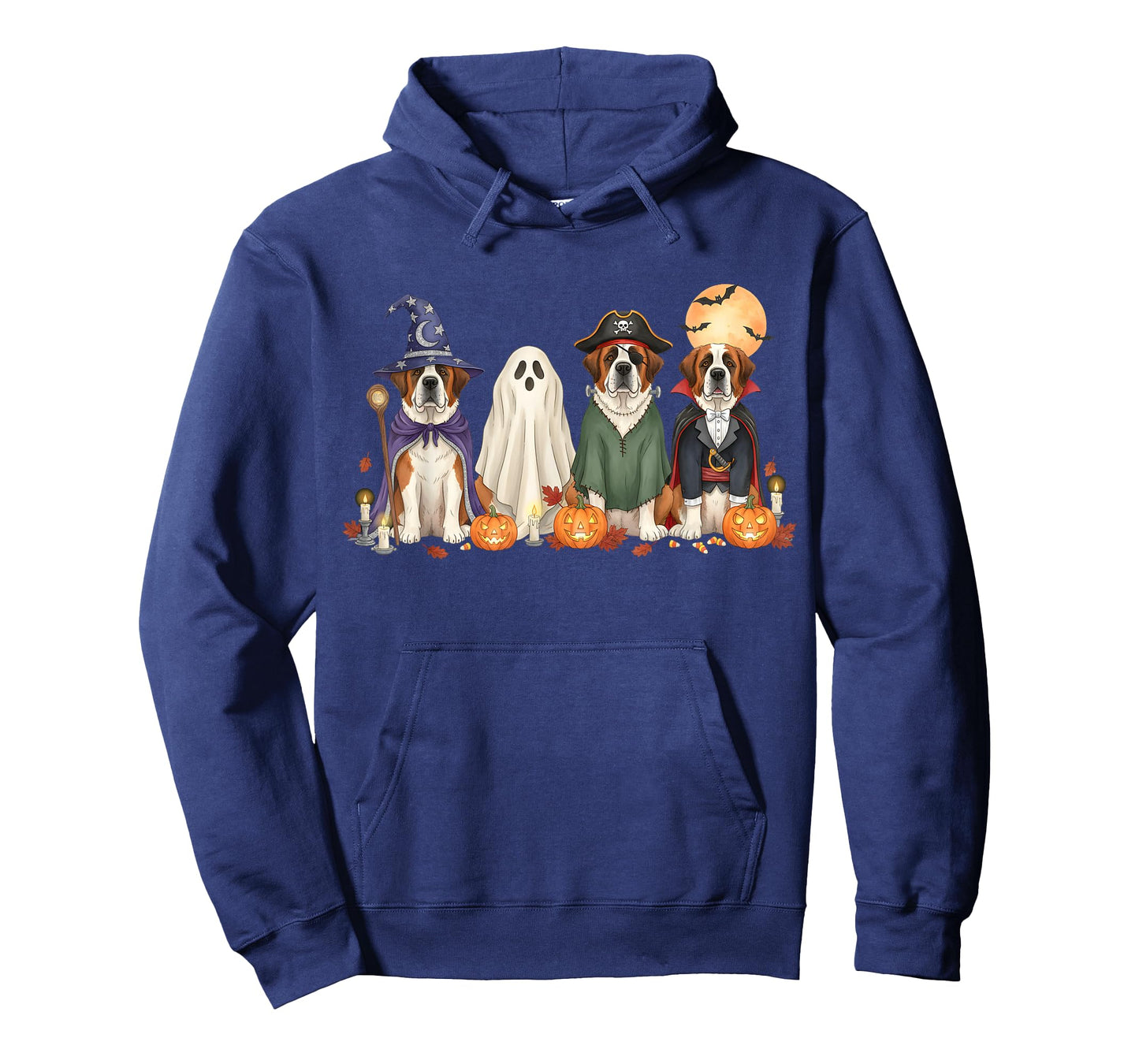 Spooky St. Bernard Dogs Ghost Witch Mummy Saint Bernard T-Shirt